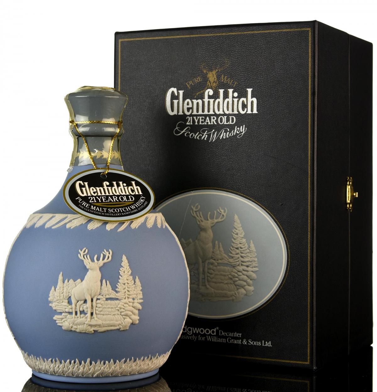 Glenfiddich 21 Year Old - Centenary Wedgwood Decanter 1987