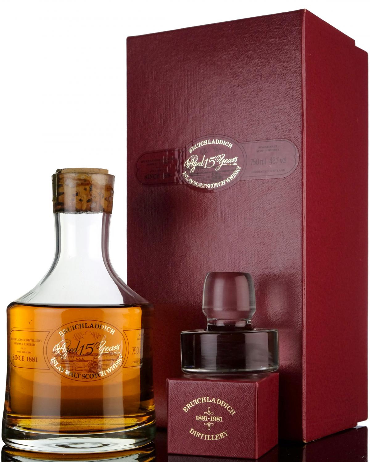 Bruichladdich 15 Year Old - Centenary Decanter 1881-1981