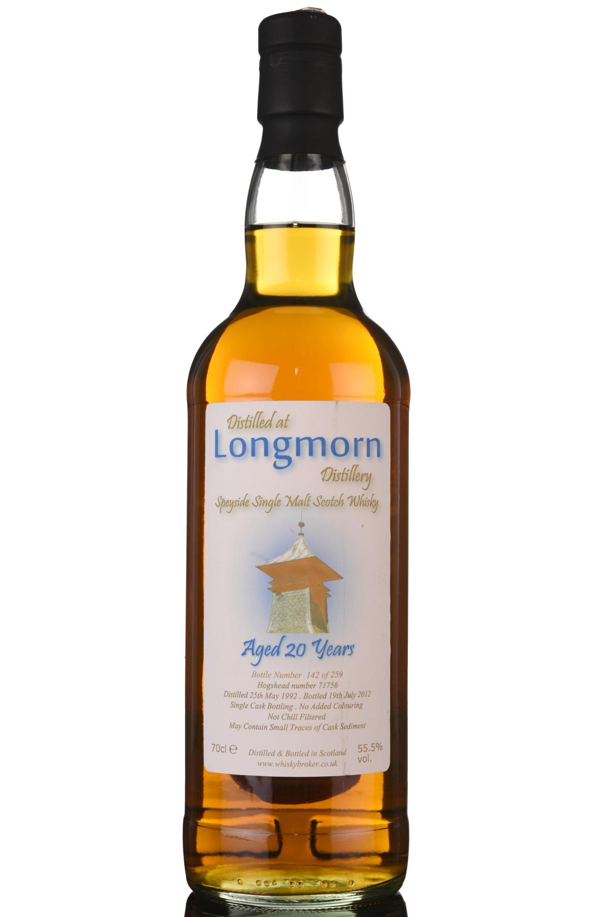Longmorn 1992 - 2012 20 The Whisky Broker