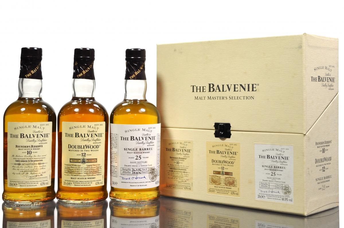 Balvenie Malt Masters Selection - 10, 12, 25 Year Olds - 3 x 20cl