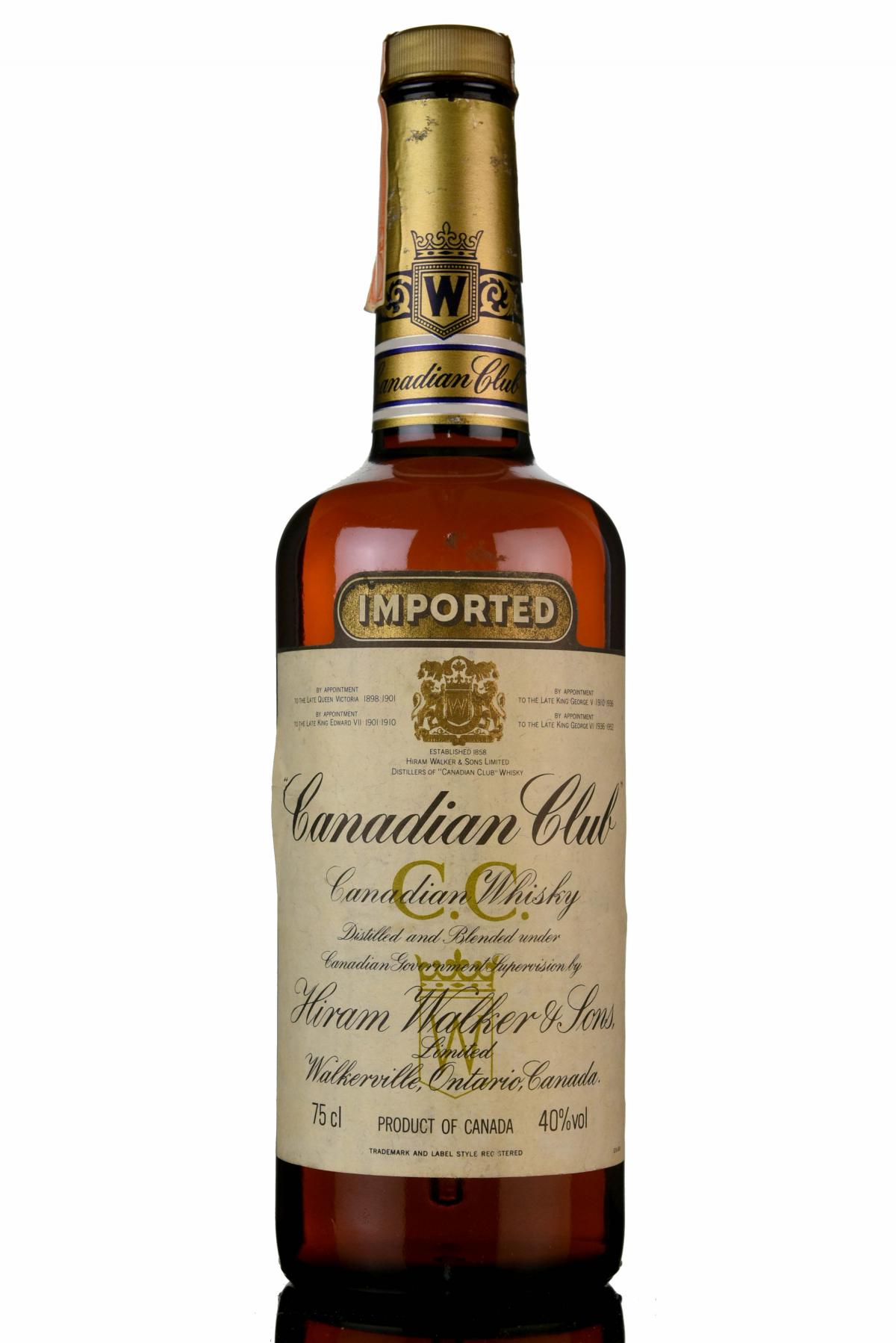 Canadian Club - Canadian Whiskey - 1980s