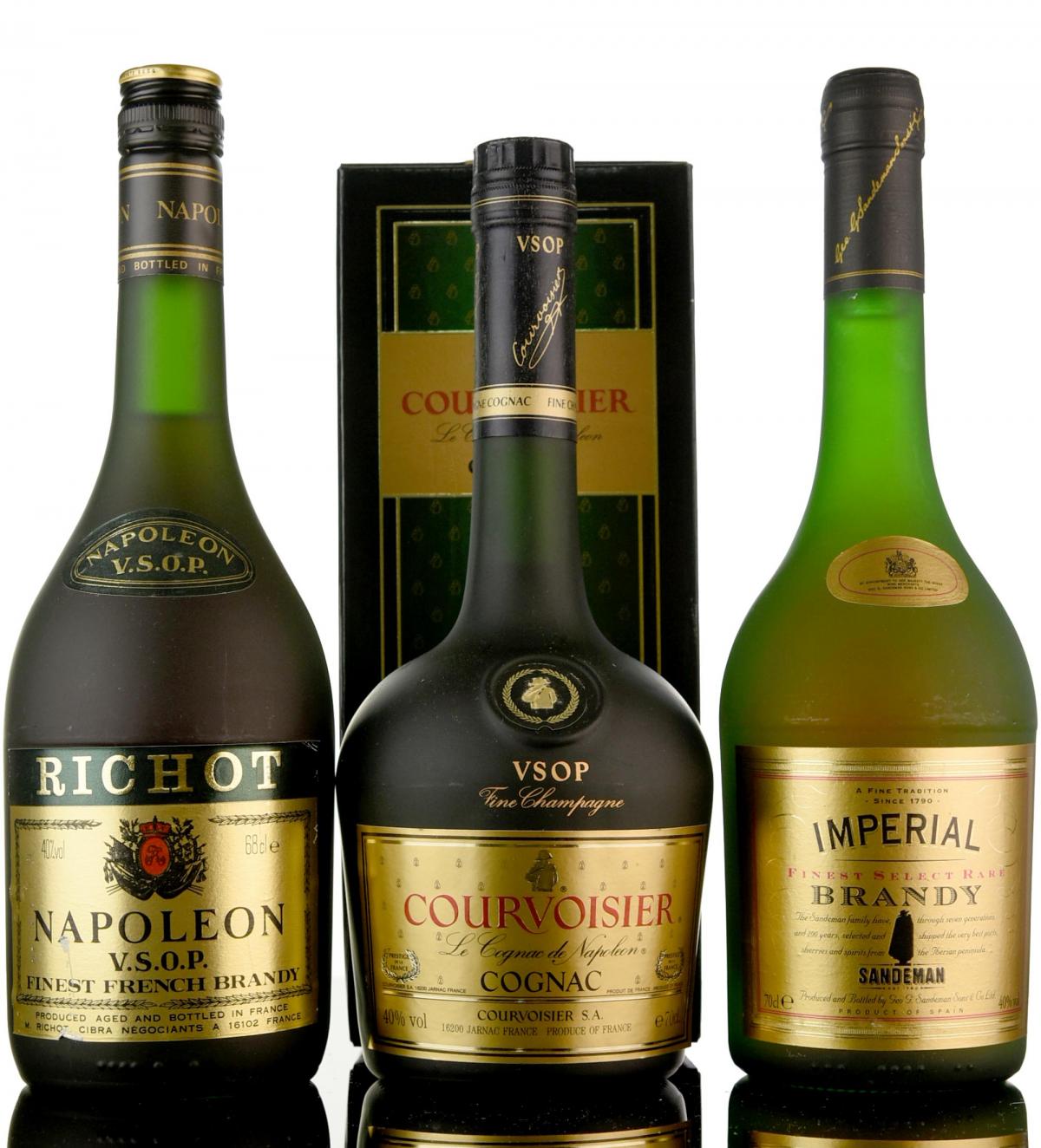 3 x Assorted Cognac