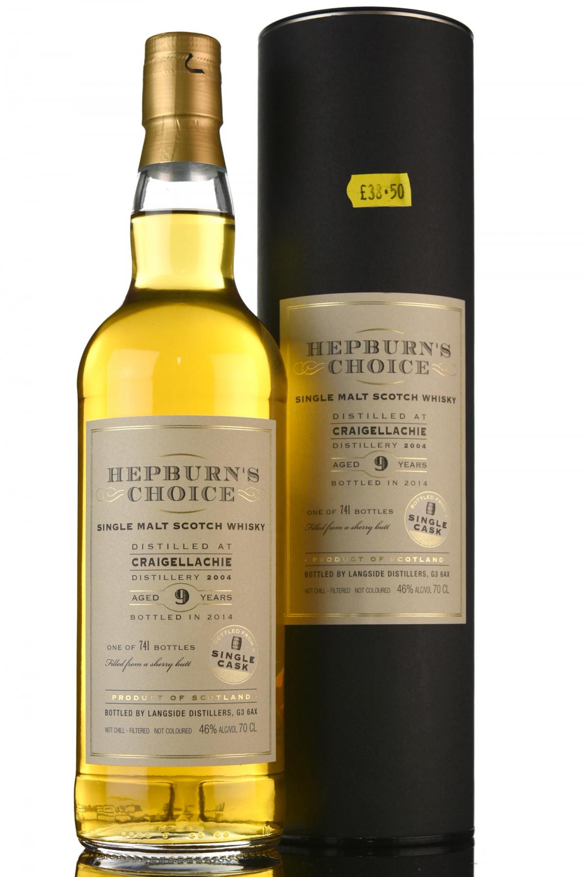 Craigellachie 2004 - 2014 9 Hepburns Choice