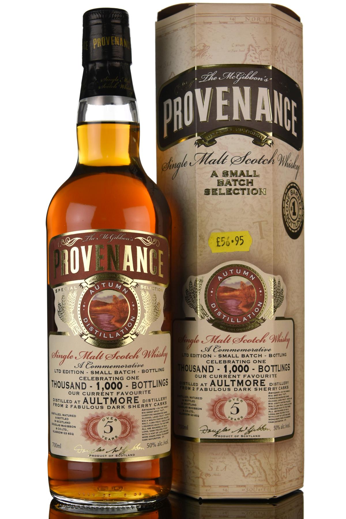 Aultmore 5 Year Old - Provenance - Celebrating 1000 Bottlings