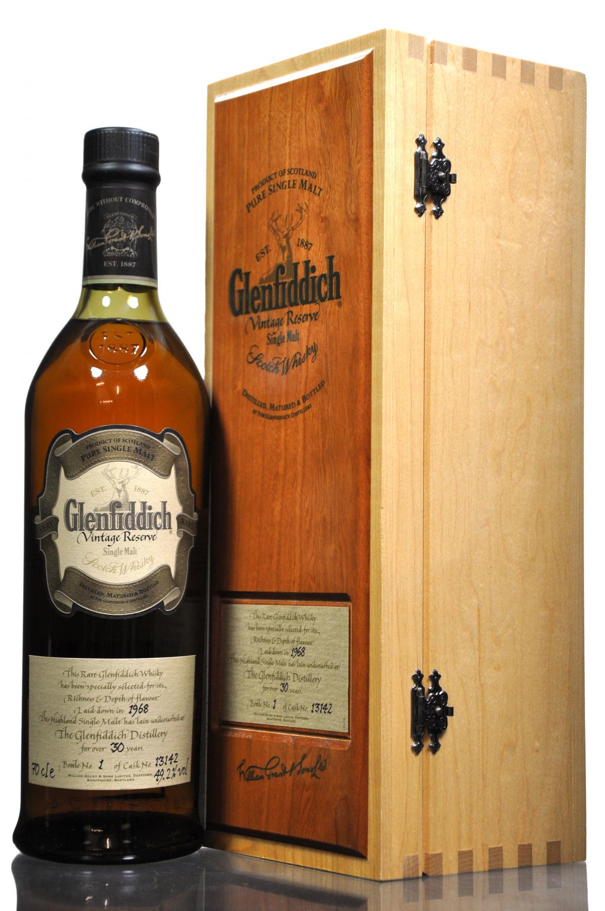 Glenfiddich 1968 - 30 Year Old - Vintage Reserve - Single Cask 13142