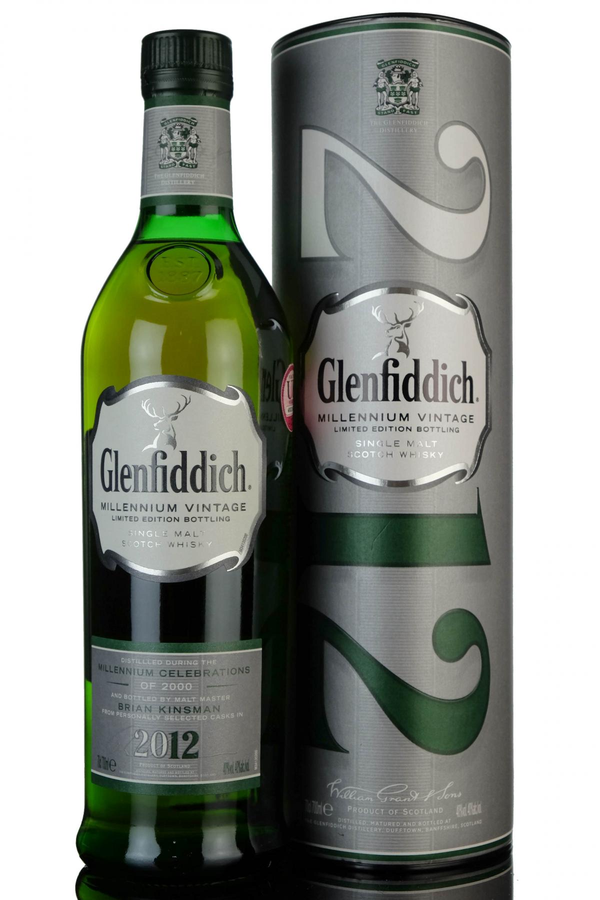 Glenfiddich 2000-2012 - 12 Year Old - Millennium Vintage