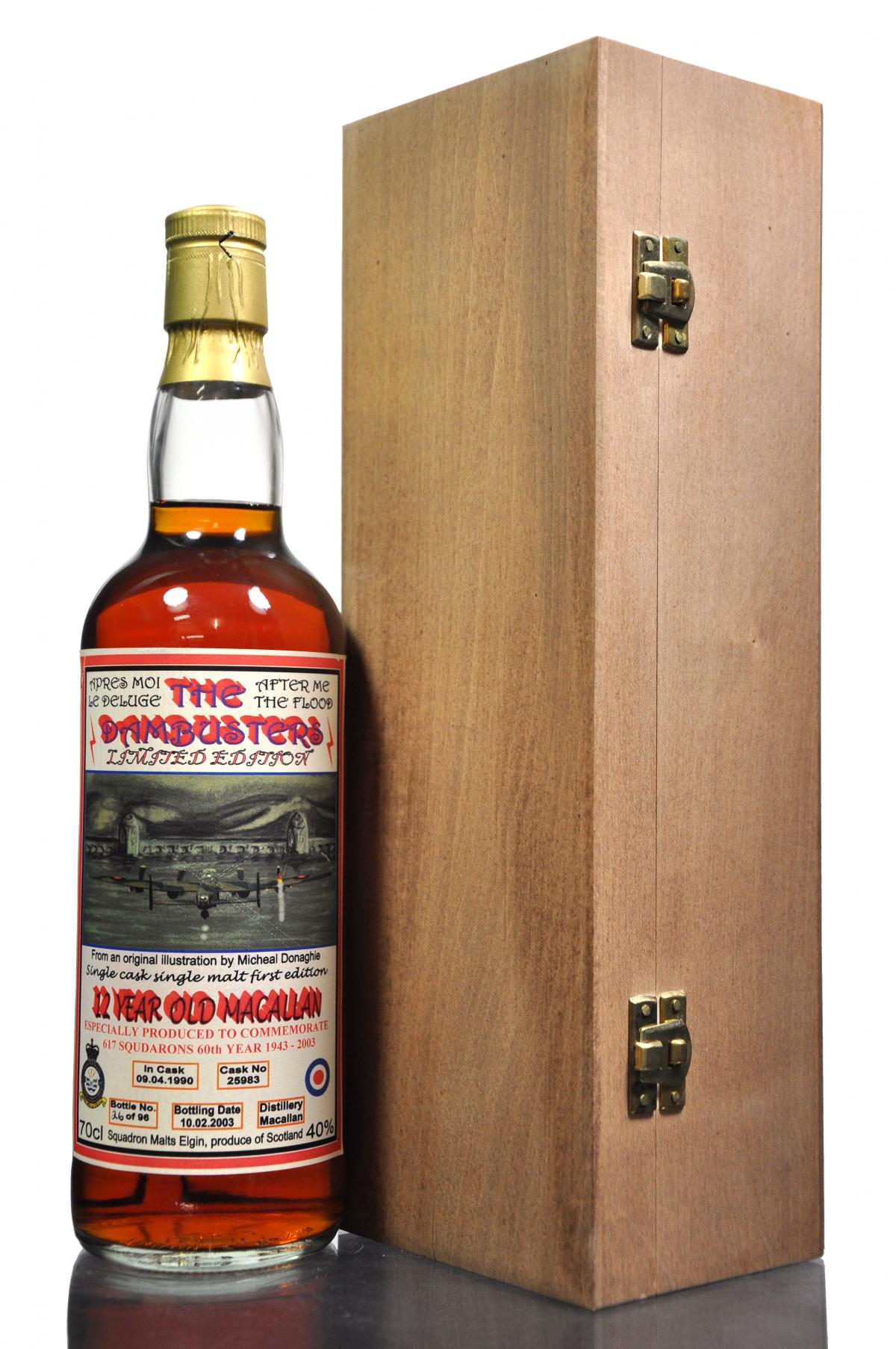 Macallan 1990 - 12 Year Old - Dambusters - 96 Bottles