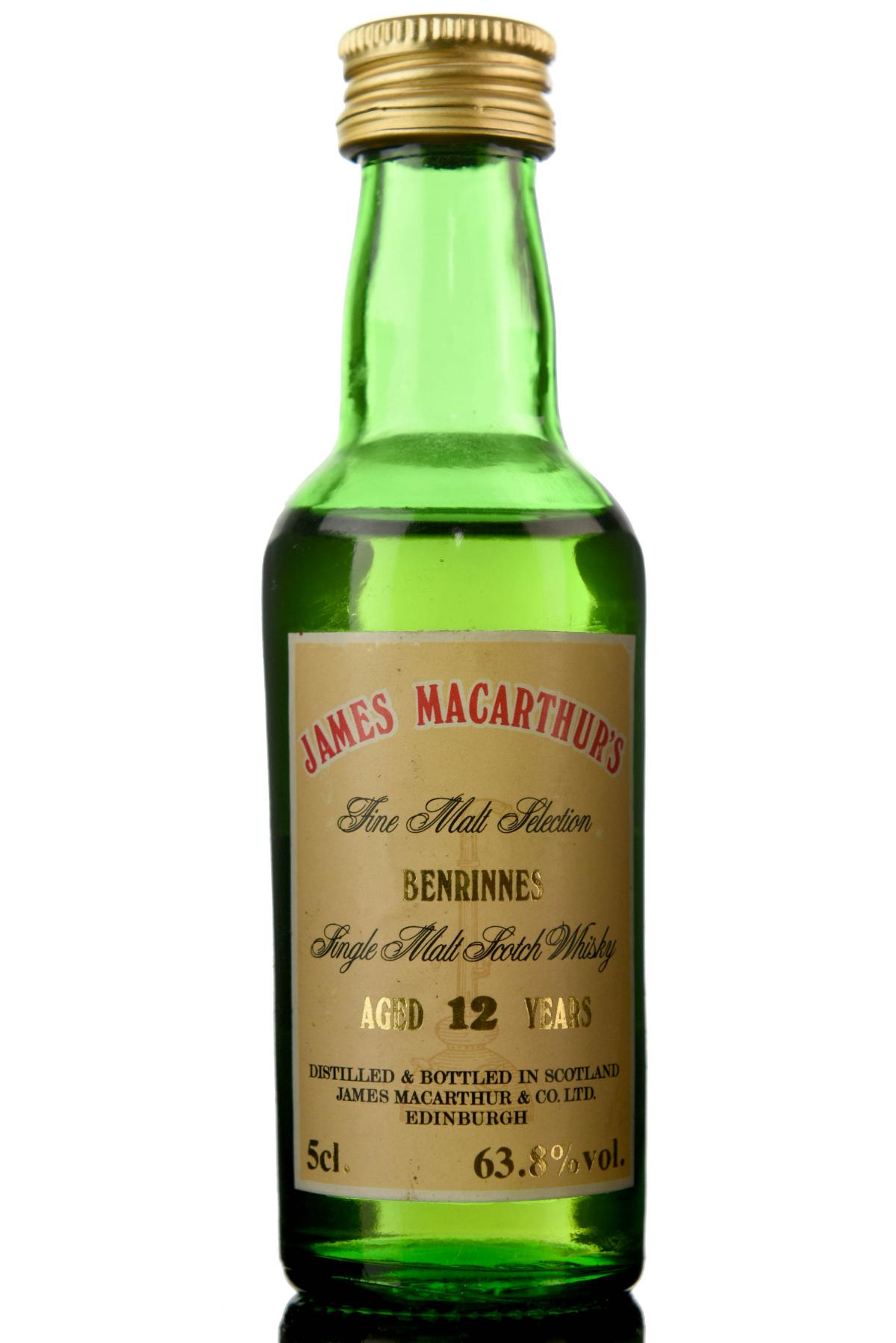 Benrinnes 12 Year Old - James MacArthur Miniature