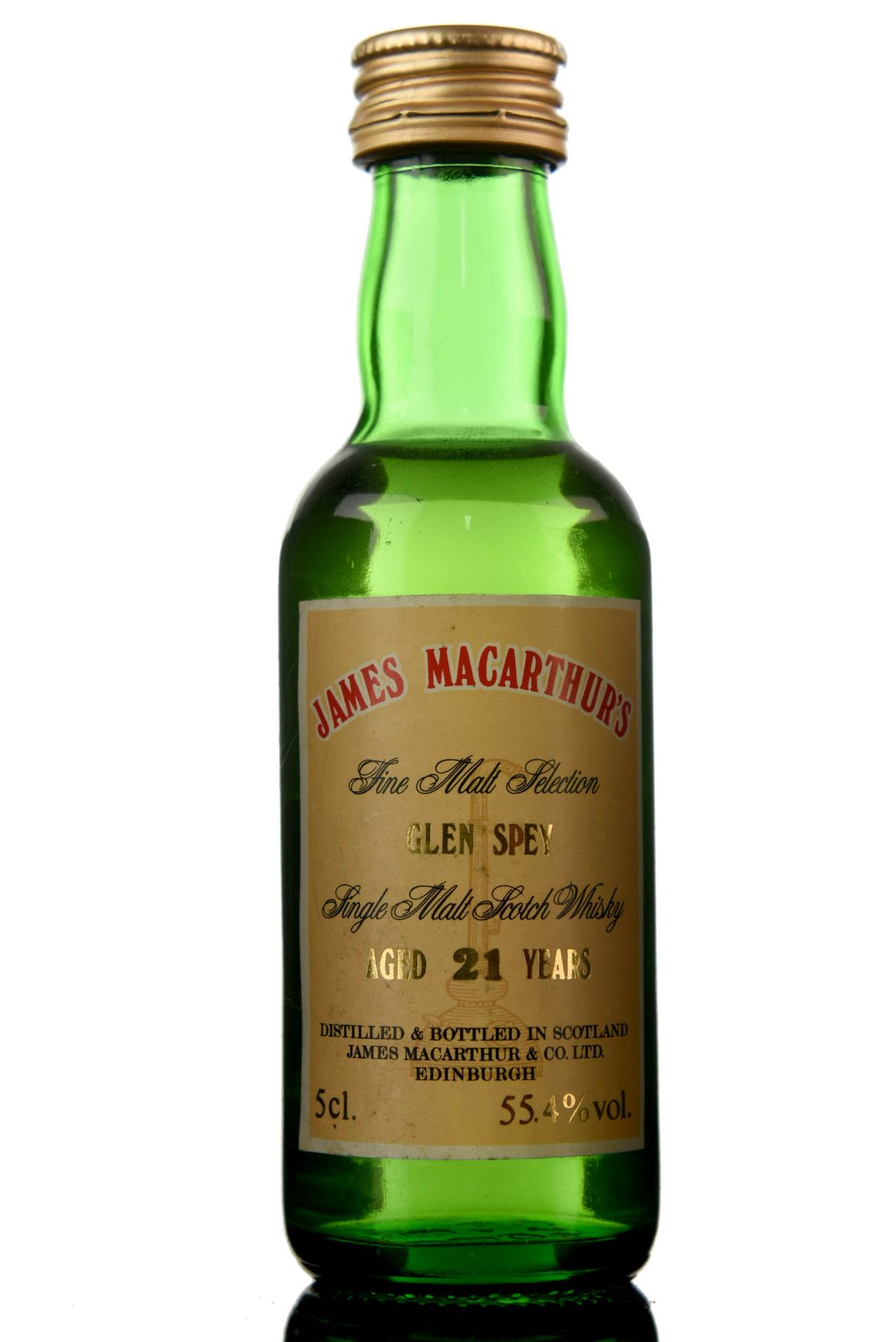Glen Spey 21 Year Old - James MacArthur Miniature