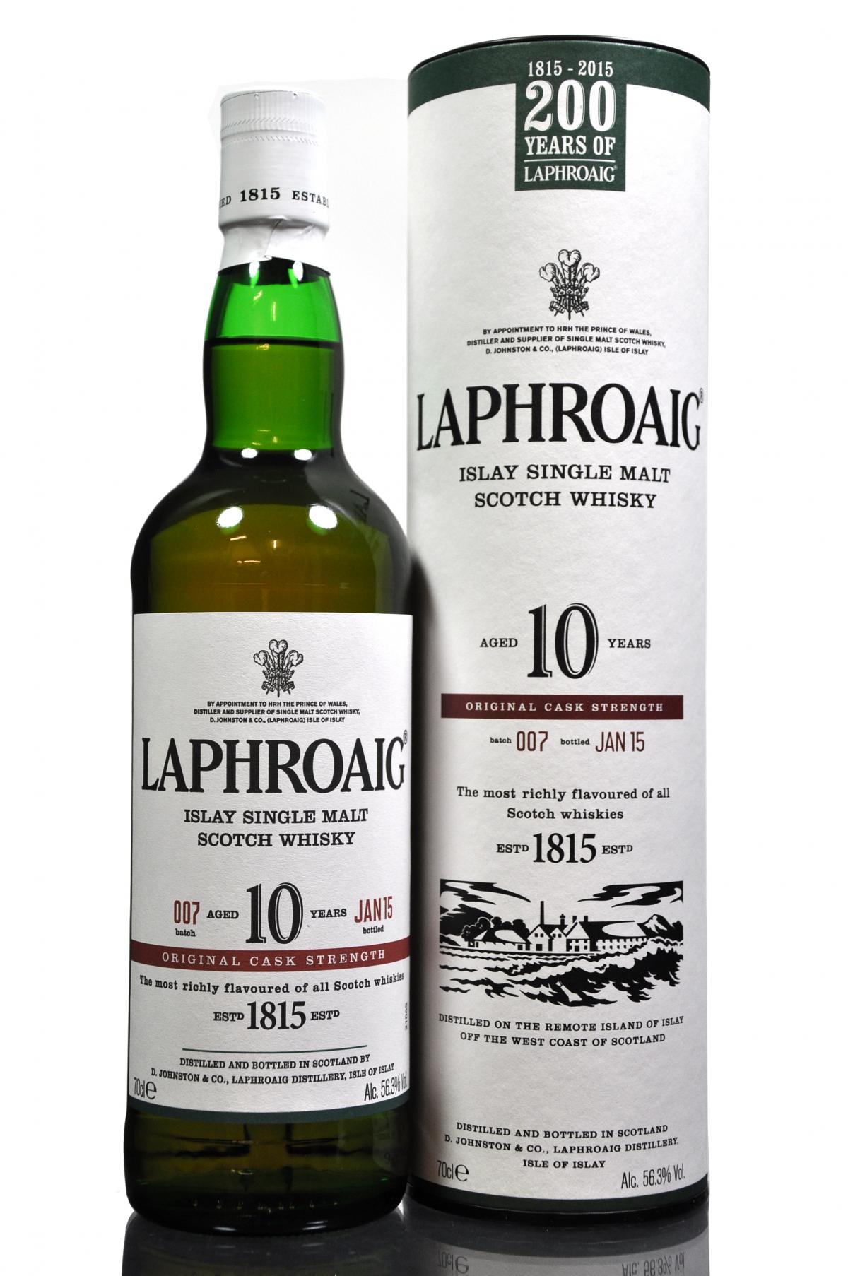 Laphroaig 10 Year Old - Cask Strength - Batch 007