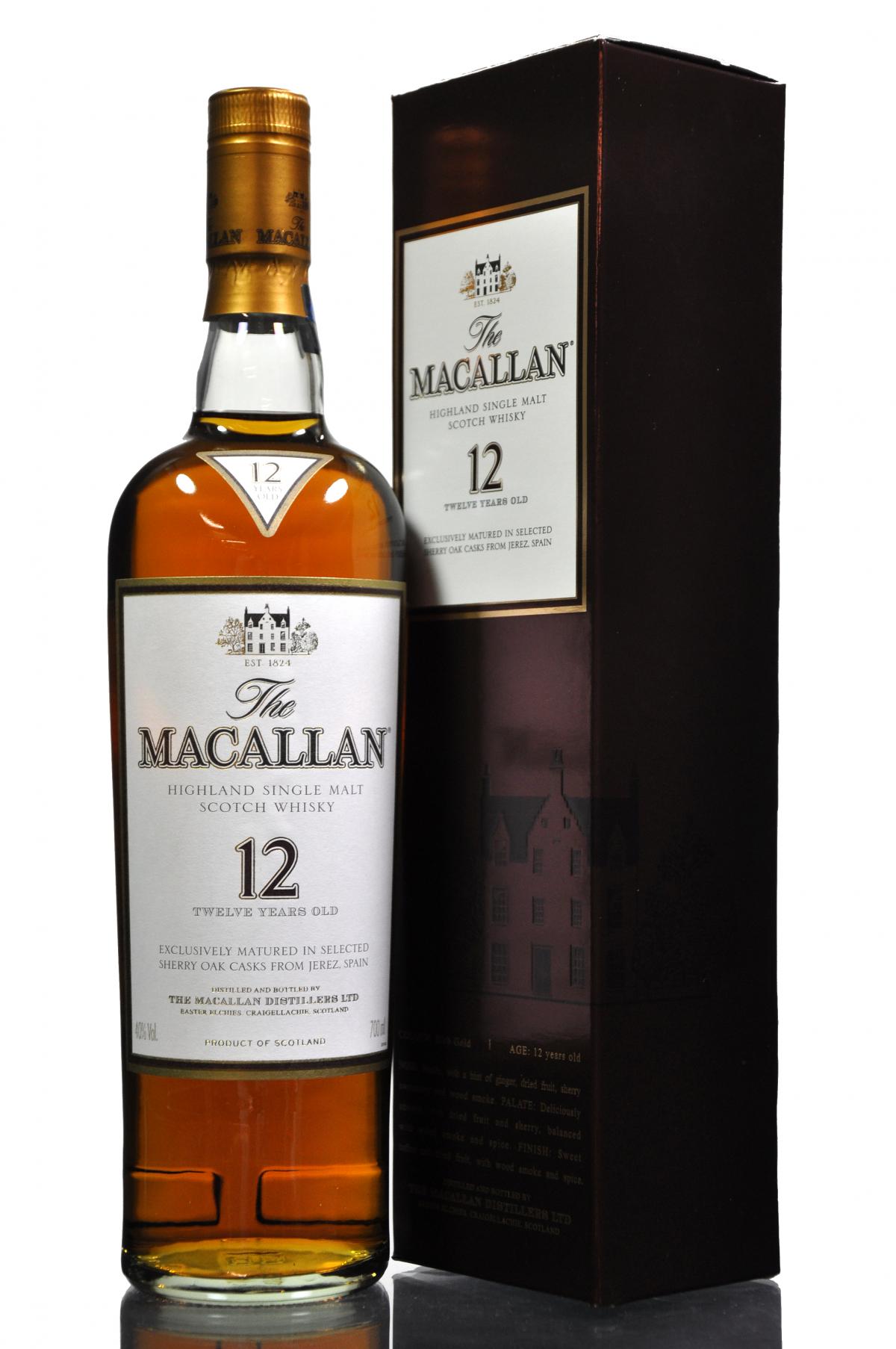 Macallan 12 Year Old - Sherry Cask - Mid 2000s