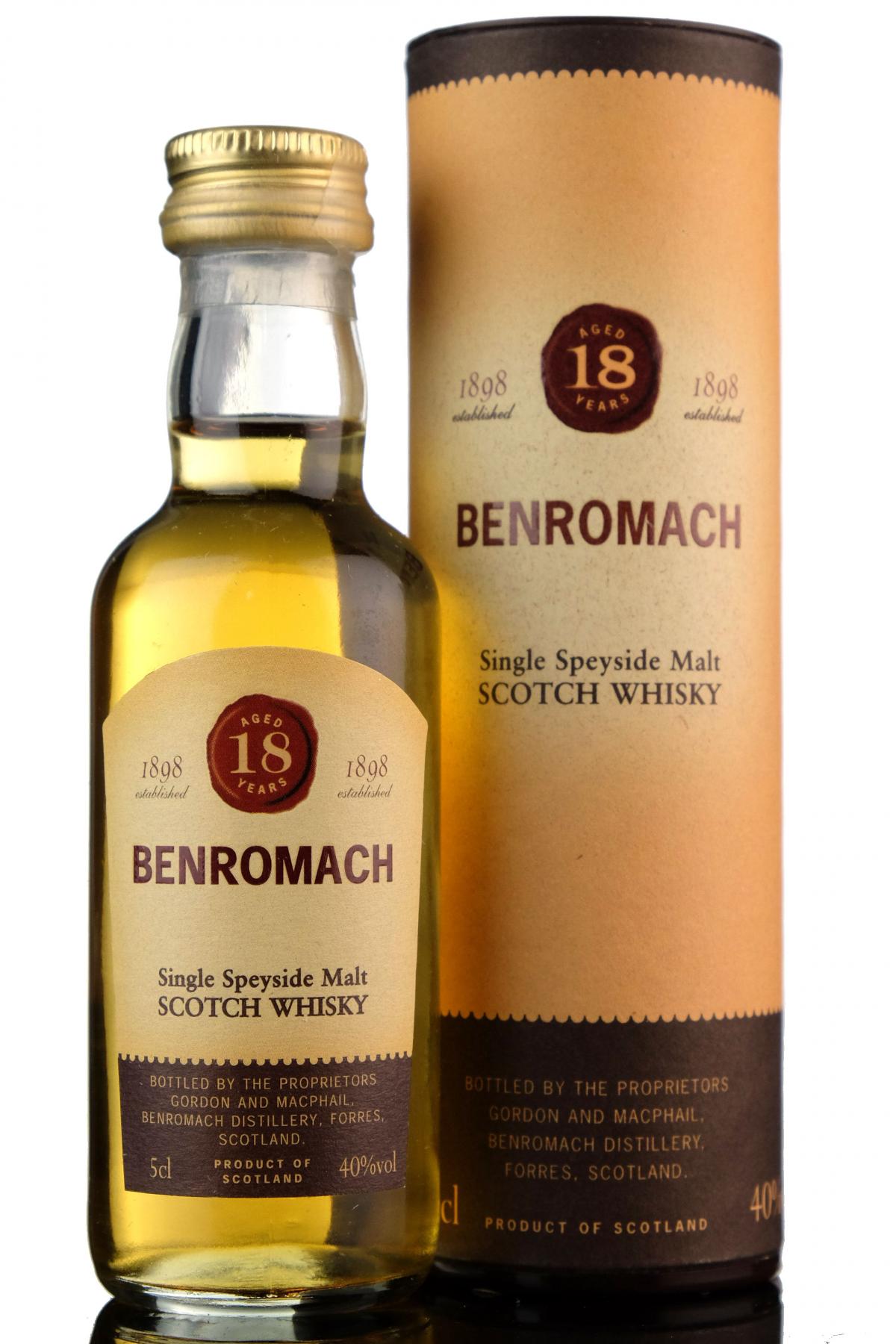 Benromach 18 Year Old - Miniature