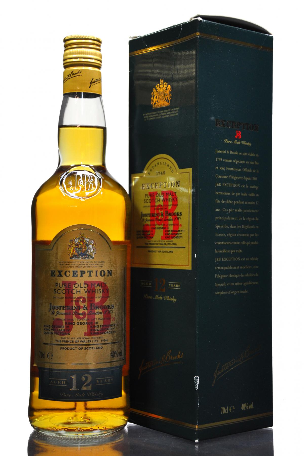 J&B Exception - 12 Year Old Pure Malt