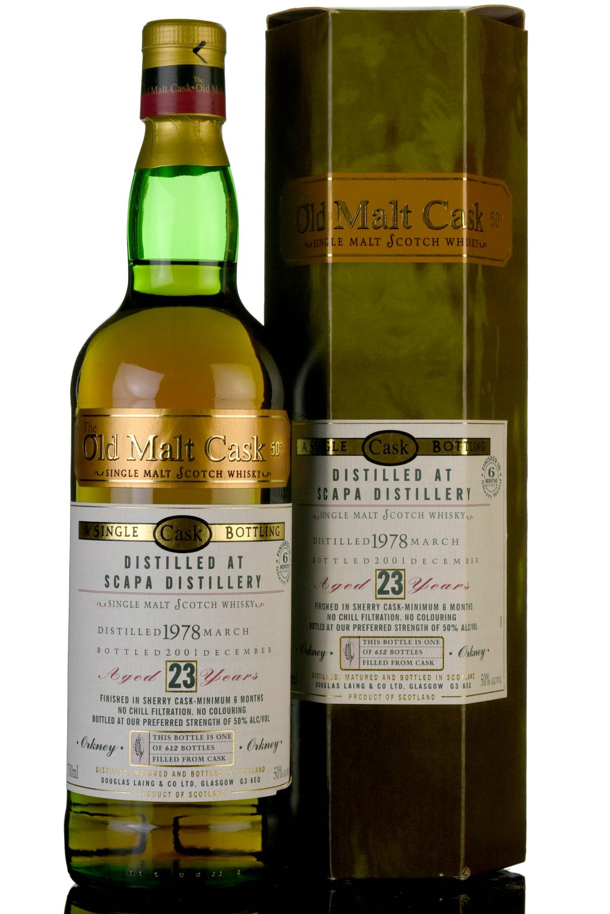 Scapa 19782001 23 Year Old Douglas Laing Old Malt Cask