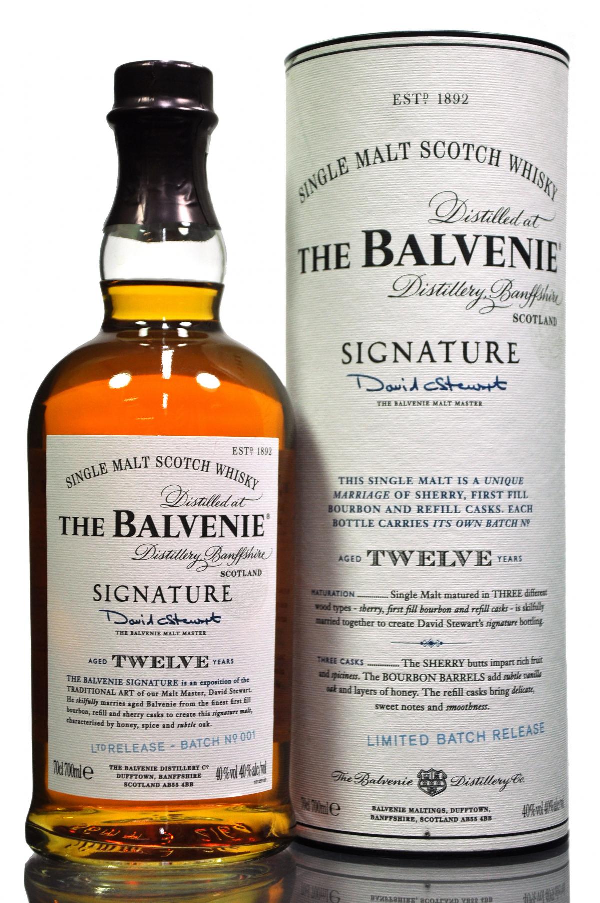Balvenie 12 Year Old - Signature - Batch 1