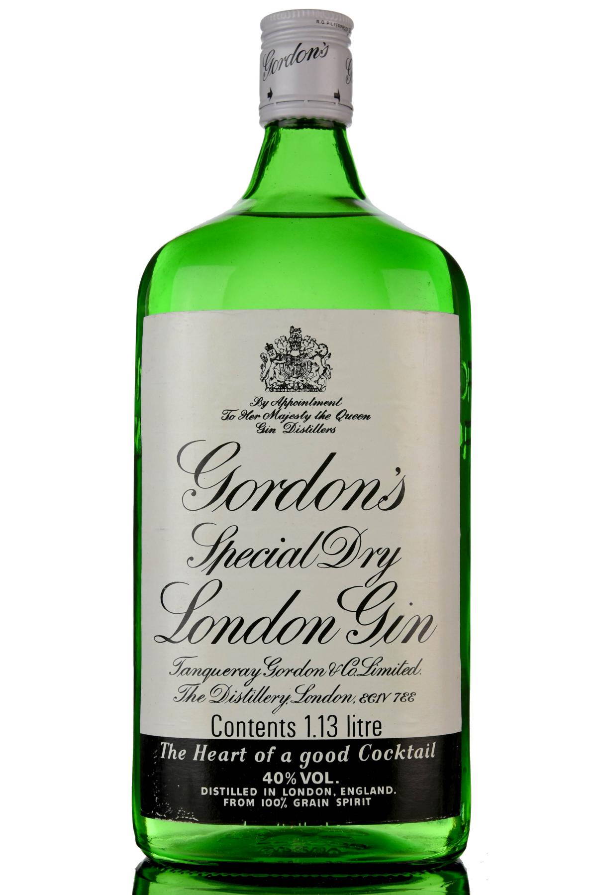 Gordons Gin - 1980s - 1.13 Litres