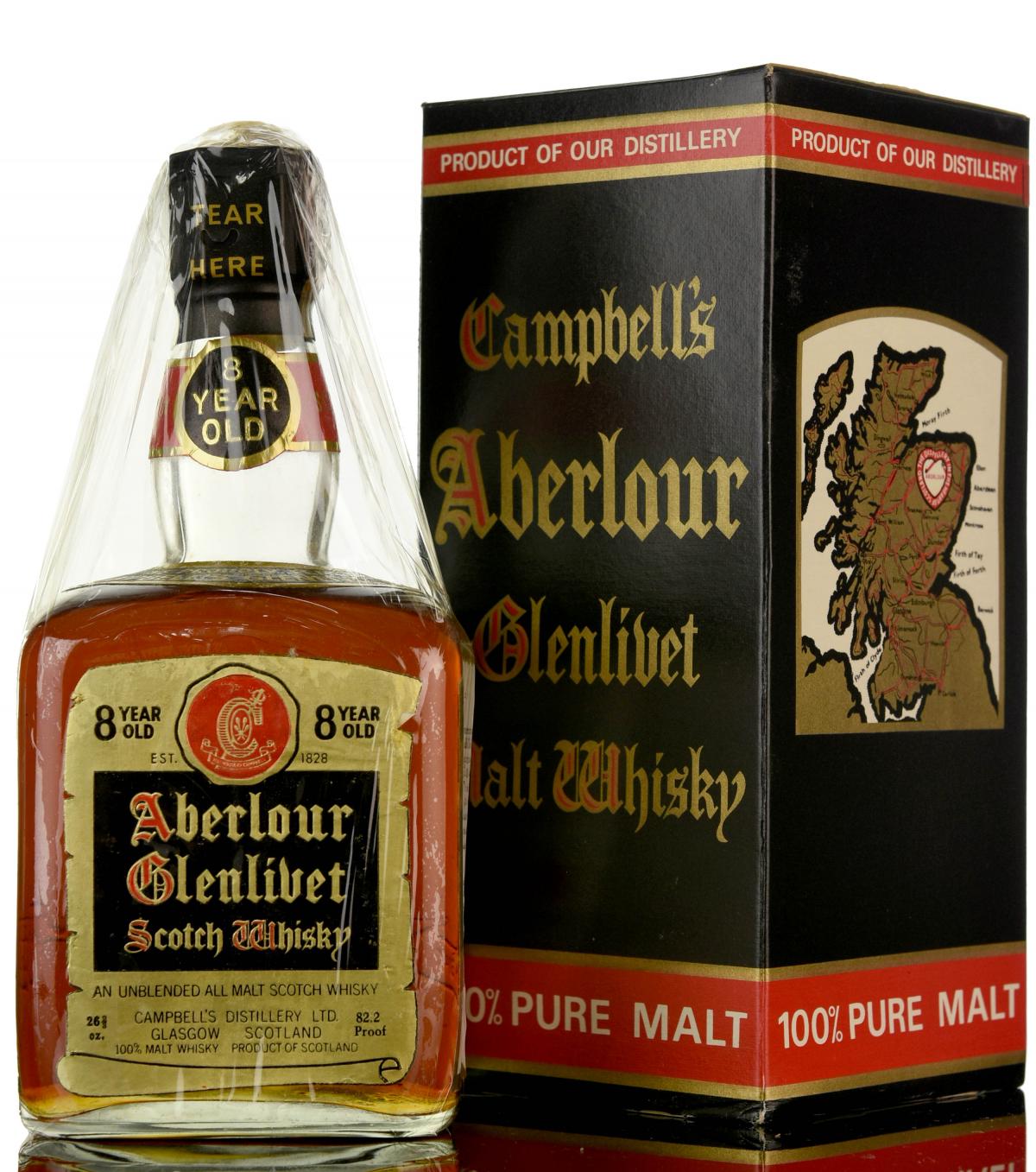 Aberlour-Glenlivet 8 Year Old - 1970s