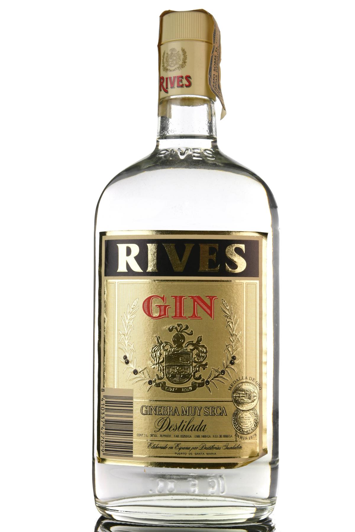 Rives Gin - 1980s - 1 Litre