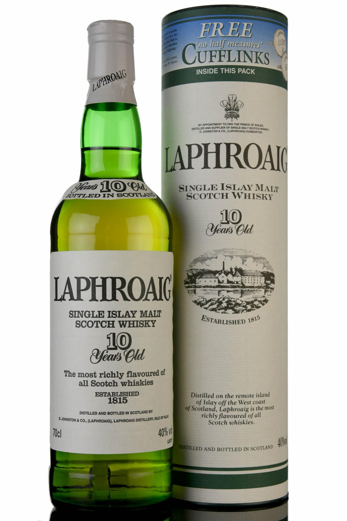 Laphroaig 10 Year Old With Cufflinks