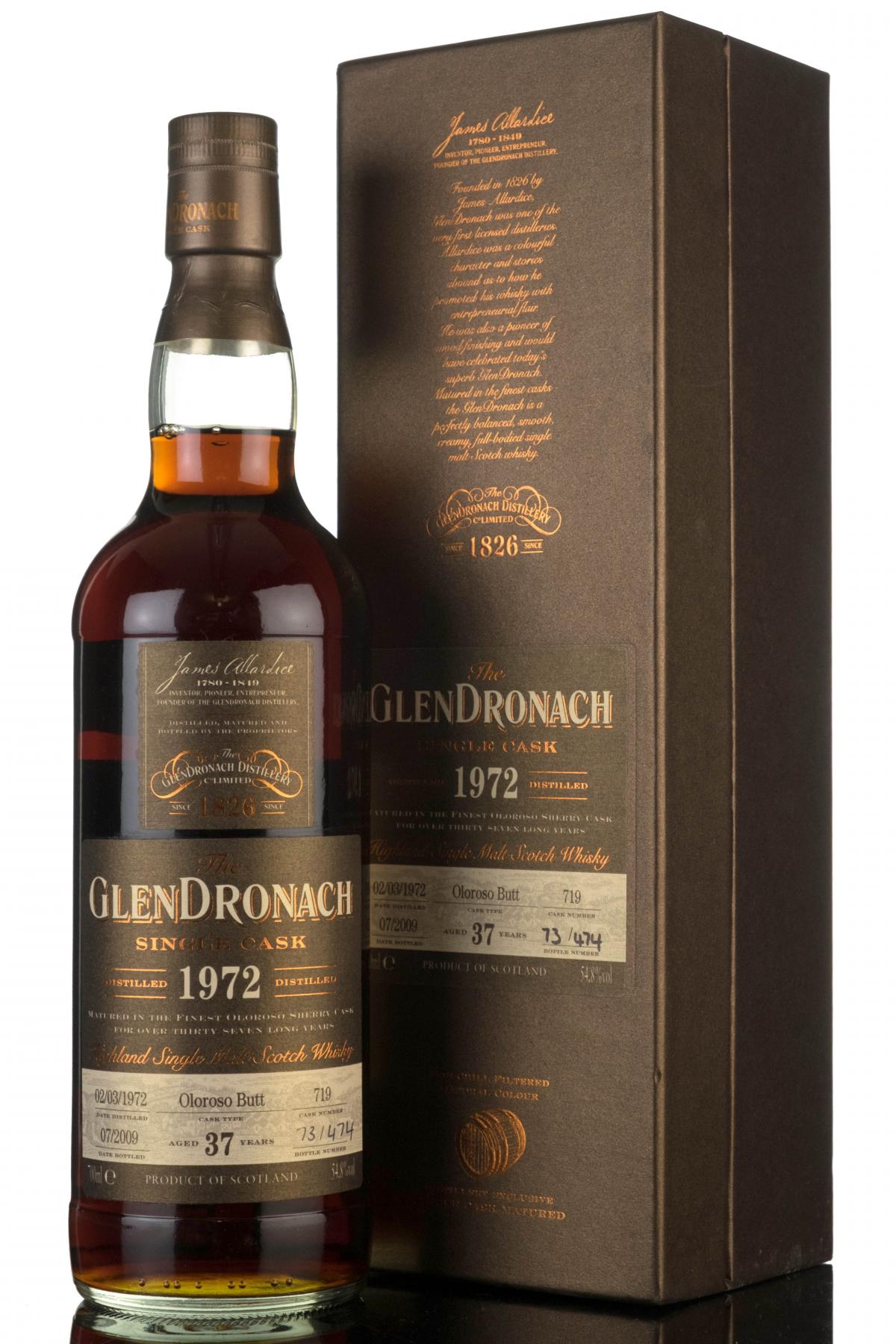 Glendronach 1972 - 2009 37 Single Cask 719 Batch 1