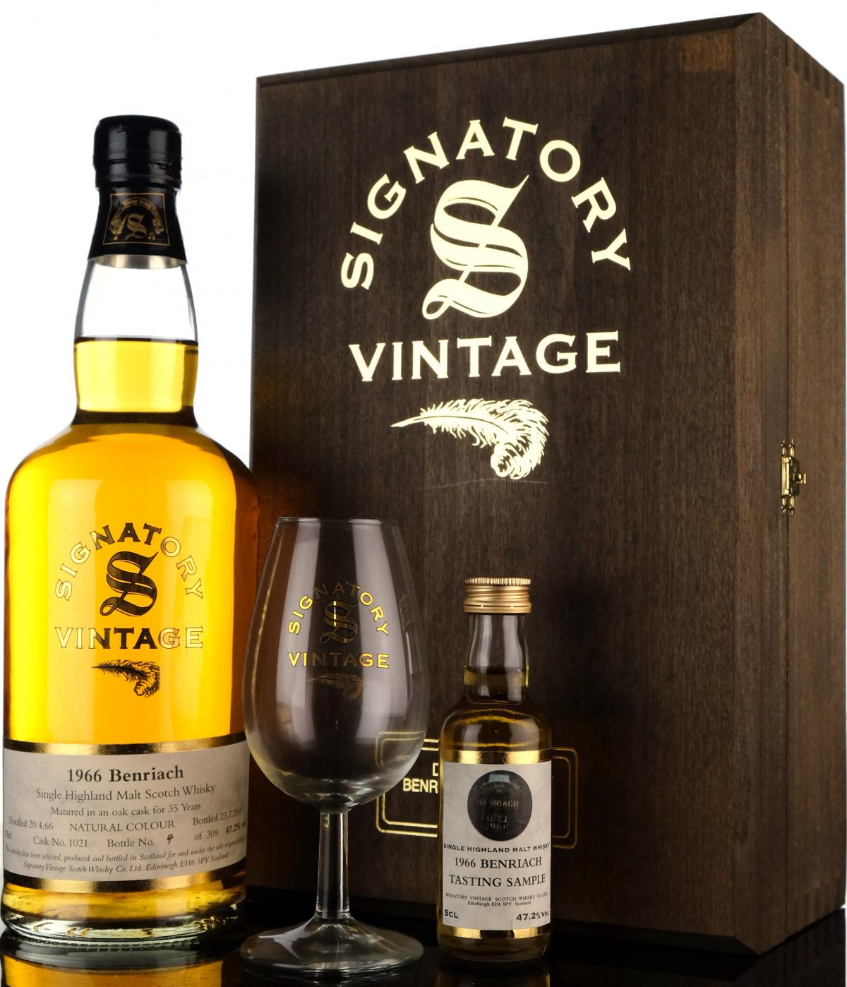 Benriach 1966-2001 - 35 Year Old - Signatory Vintage - Presentation Set
