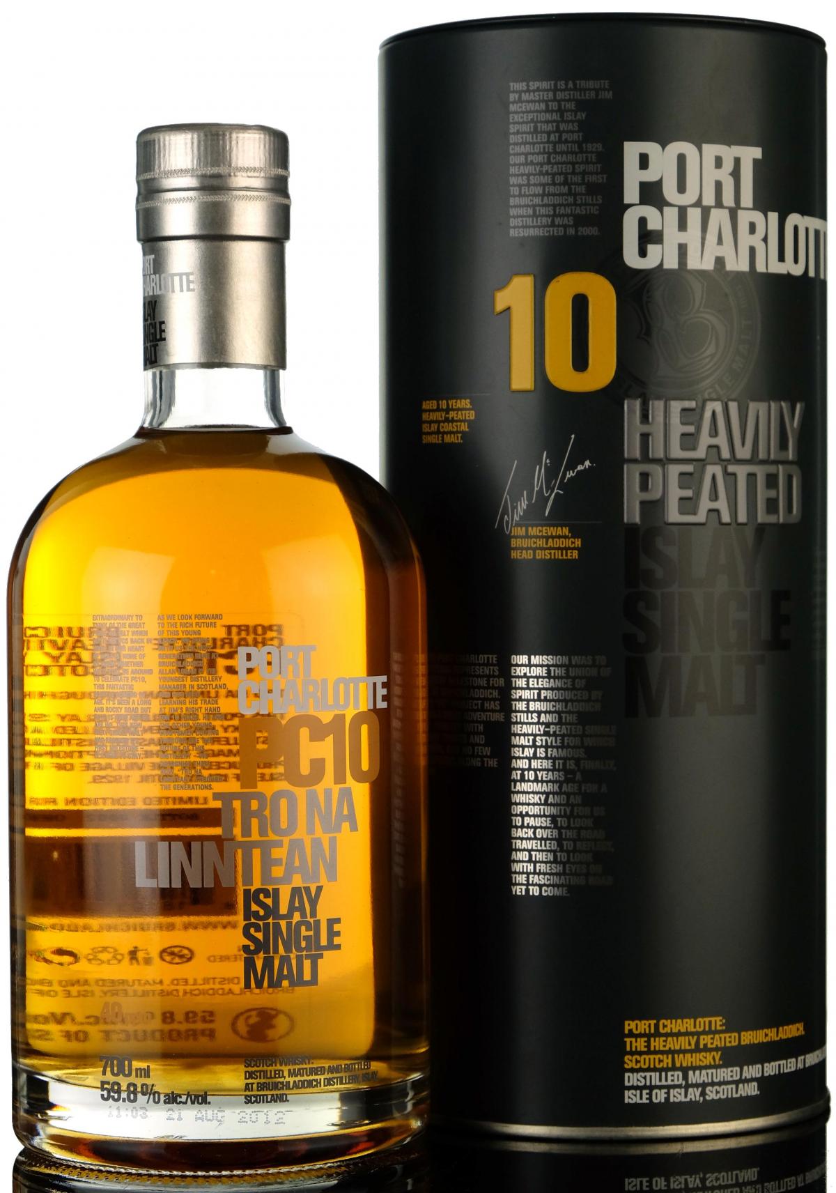 Bruichladdich 2002-2012 - Port Charlotte Tro Na Linntean - PC10