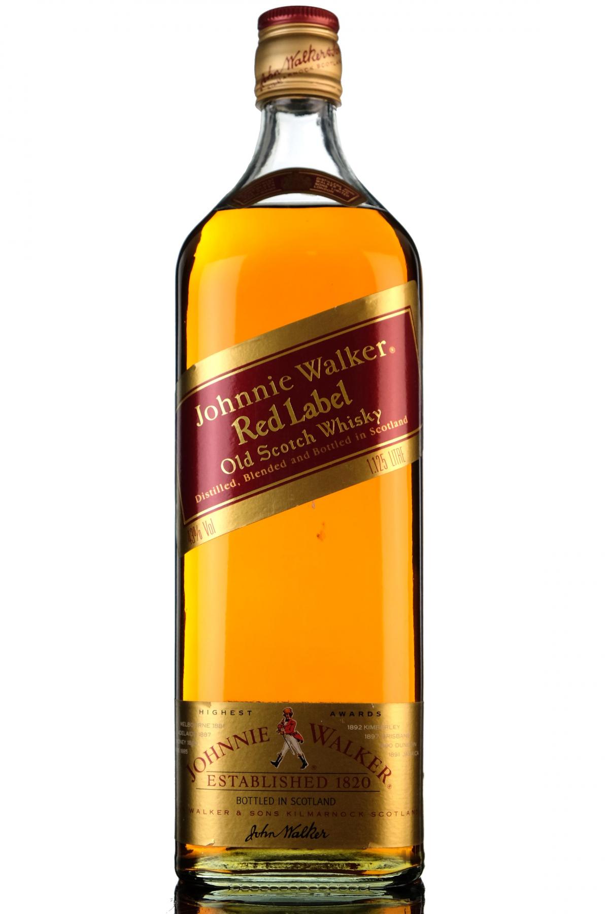 Johnnie Walker Red Label - 1980s - 1.125 Litres