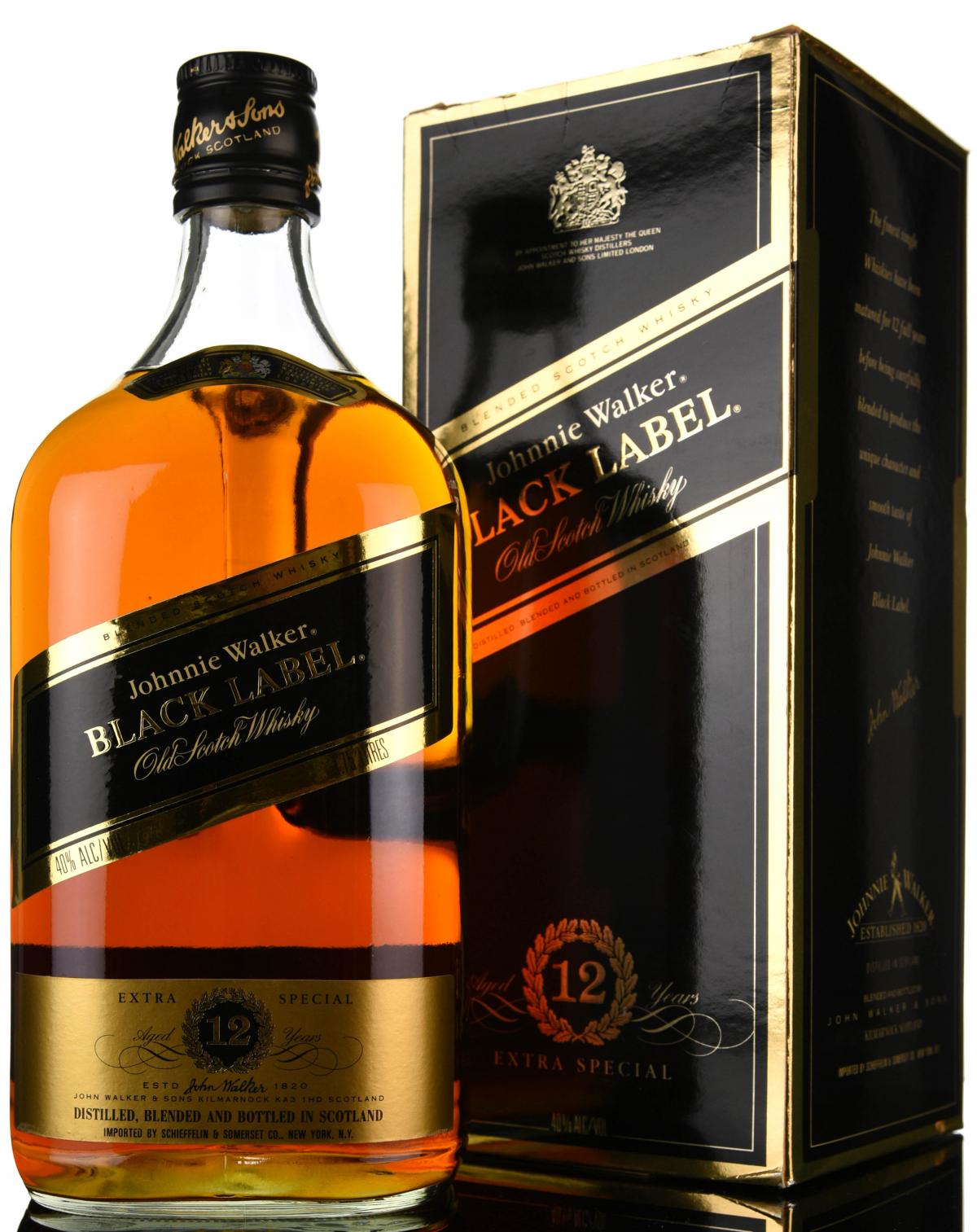 Johnnie Walker Black Label - 1980s - 1.75 Litres