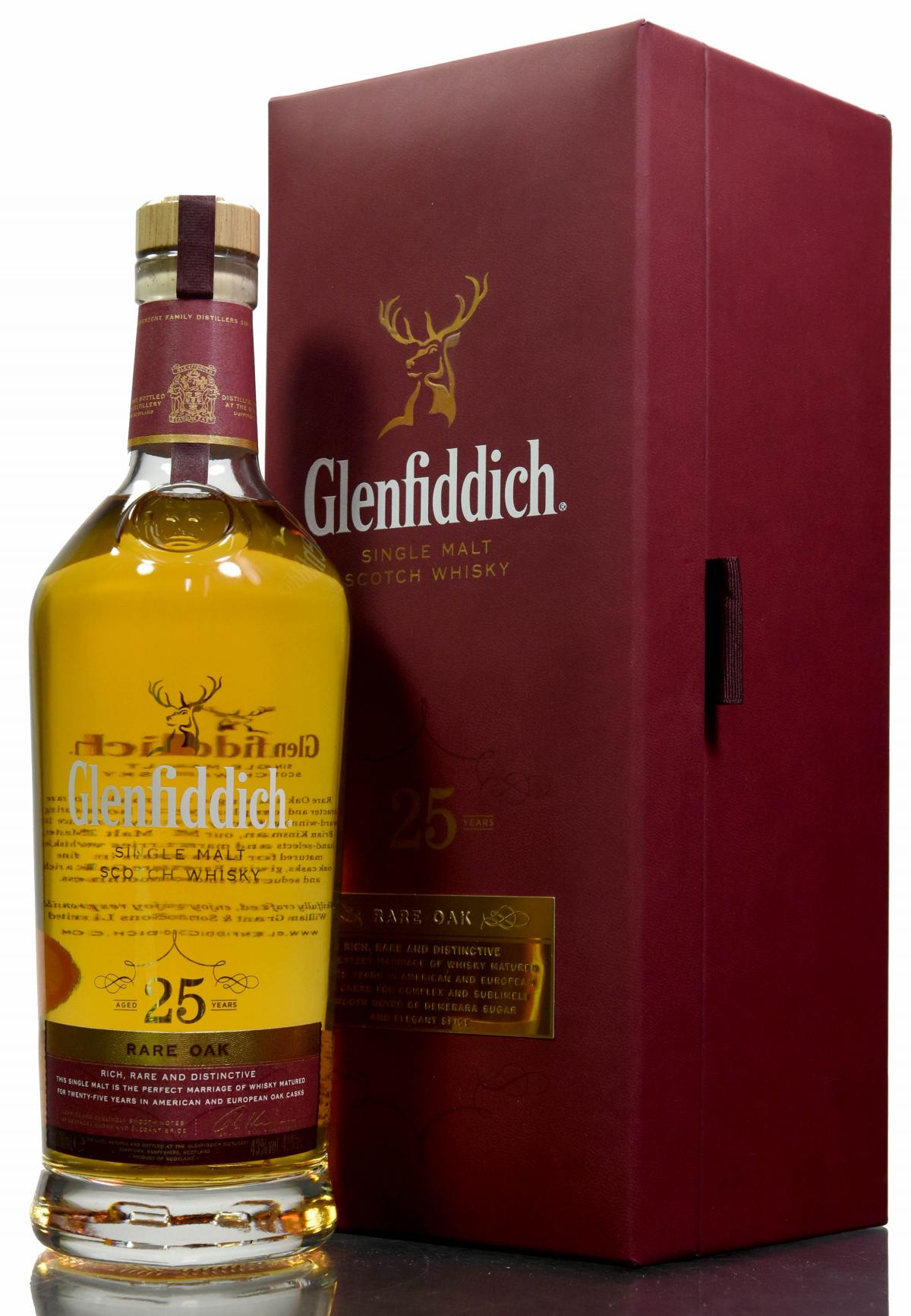 Glenfiddich 25 Year Old - Rare Oak