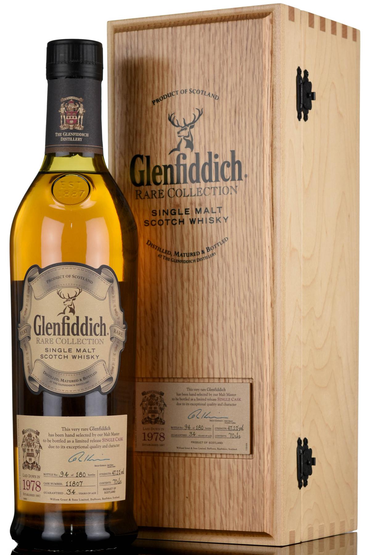 Glenfiddich 1978 - 34 Year Old - Vintage Reserve - Single Cask 11807