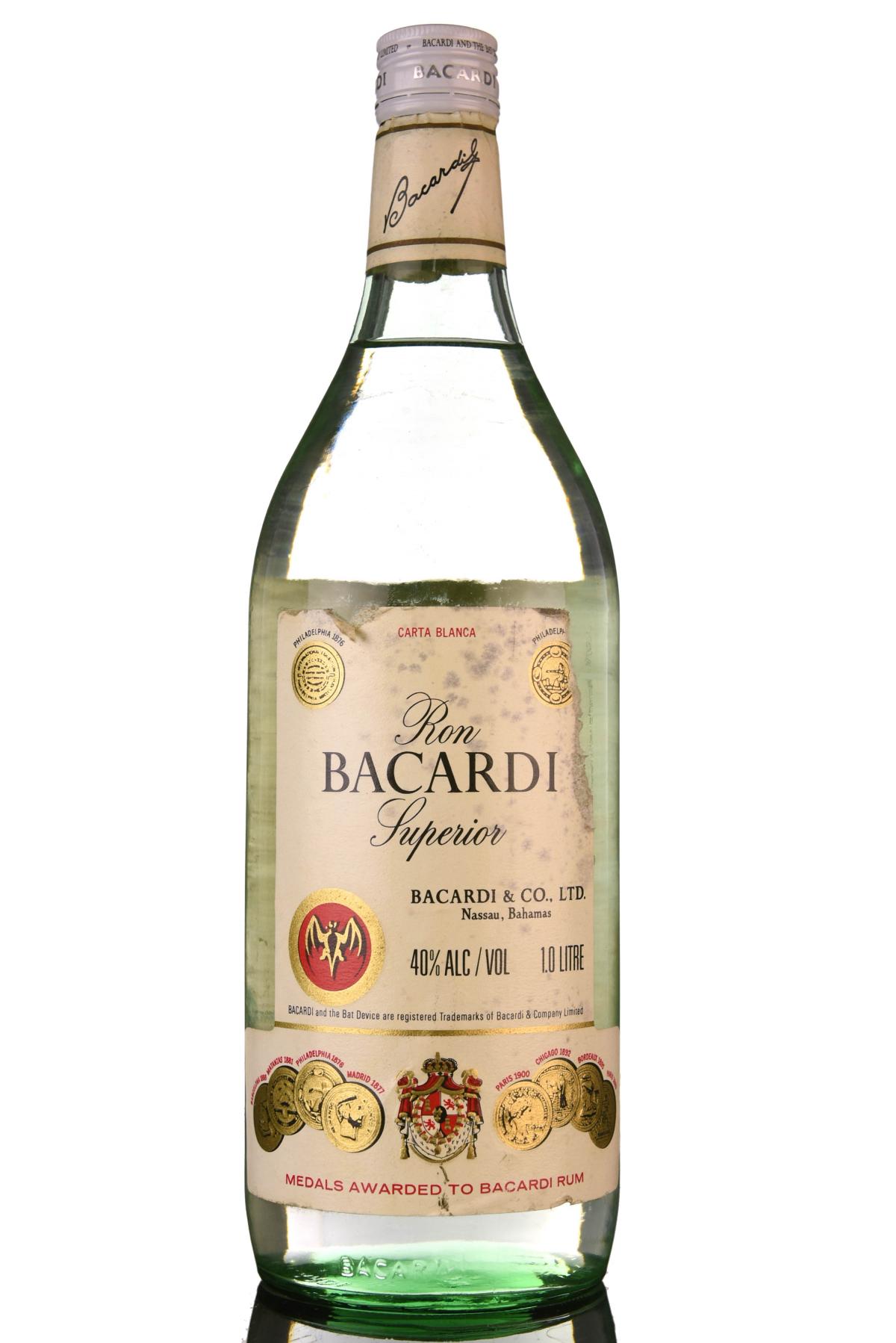 Bacardi - 1980s - 1 Litre