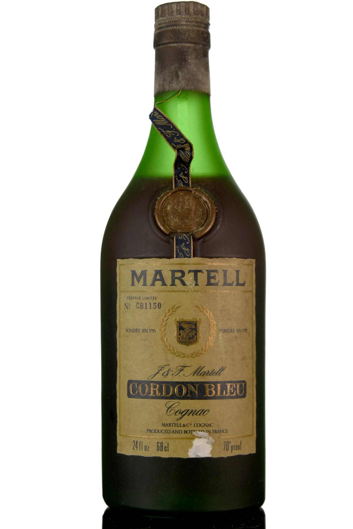Martell Cordon Bleu Cognac - 1970s