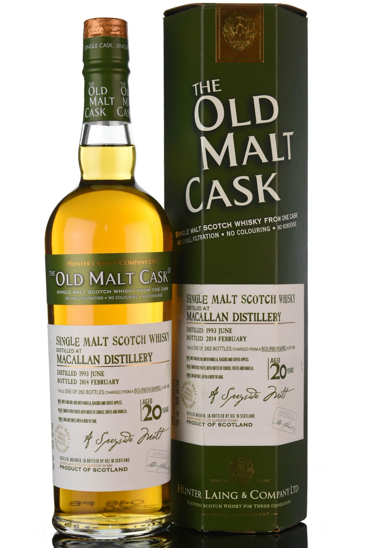 Macallan 1993-2014 - 20 Year Old - Douglas Laing - Old Malt Cask
