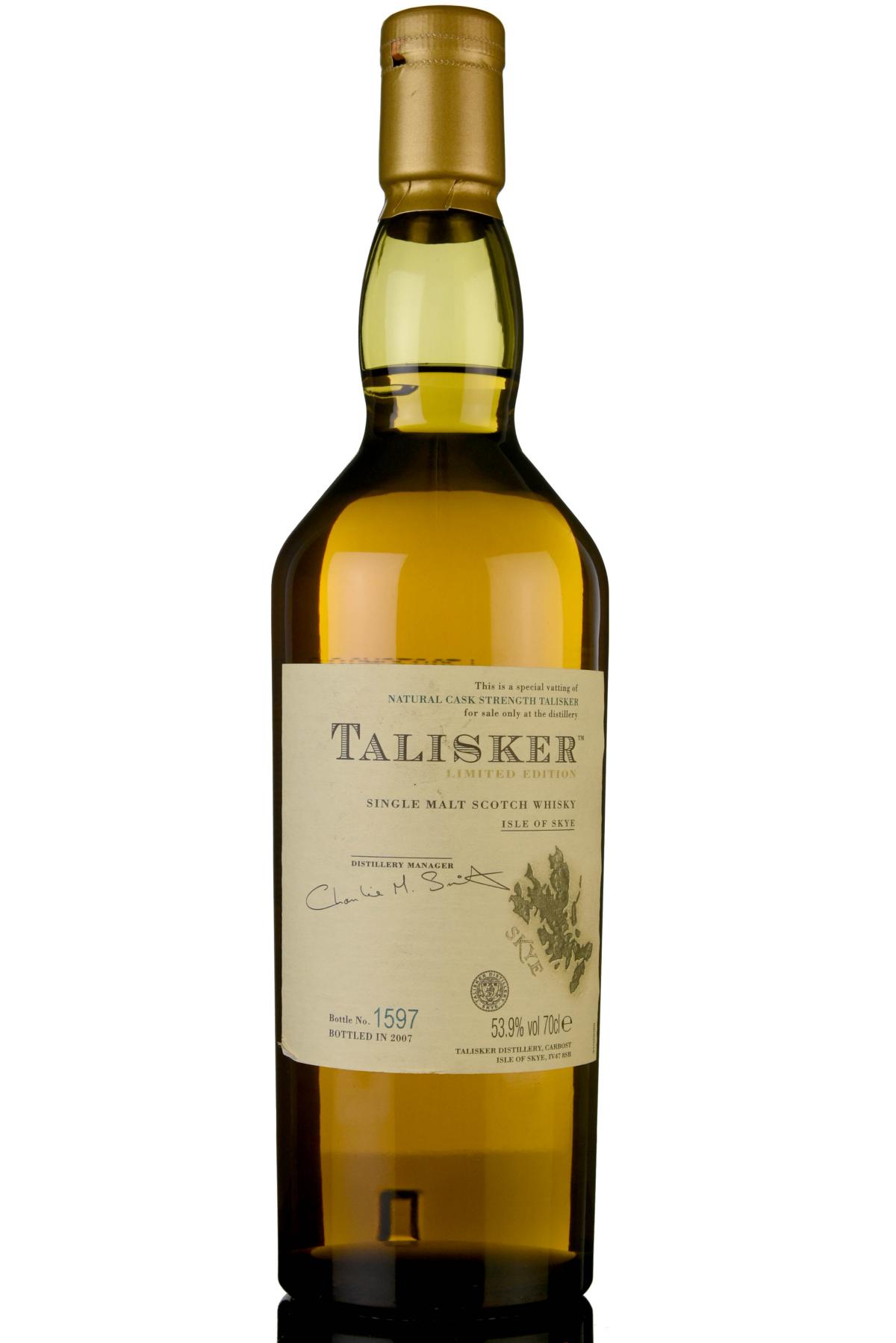 Talisker Distillery Exclusive - Bottled 2007