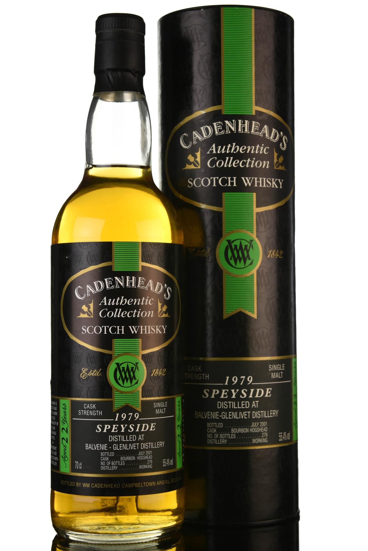 Balvenieglenlivet 1979 - 2001 22 Cadenheads Authentic Collection