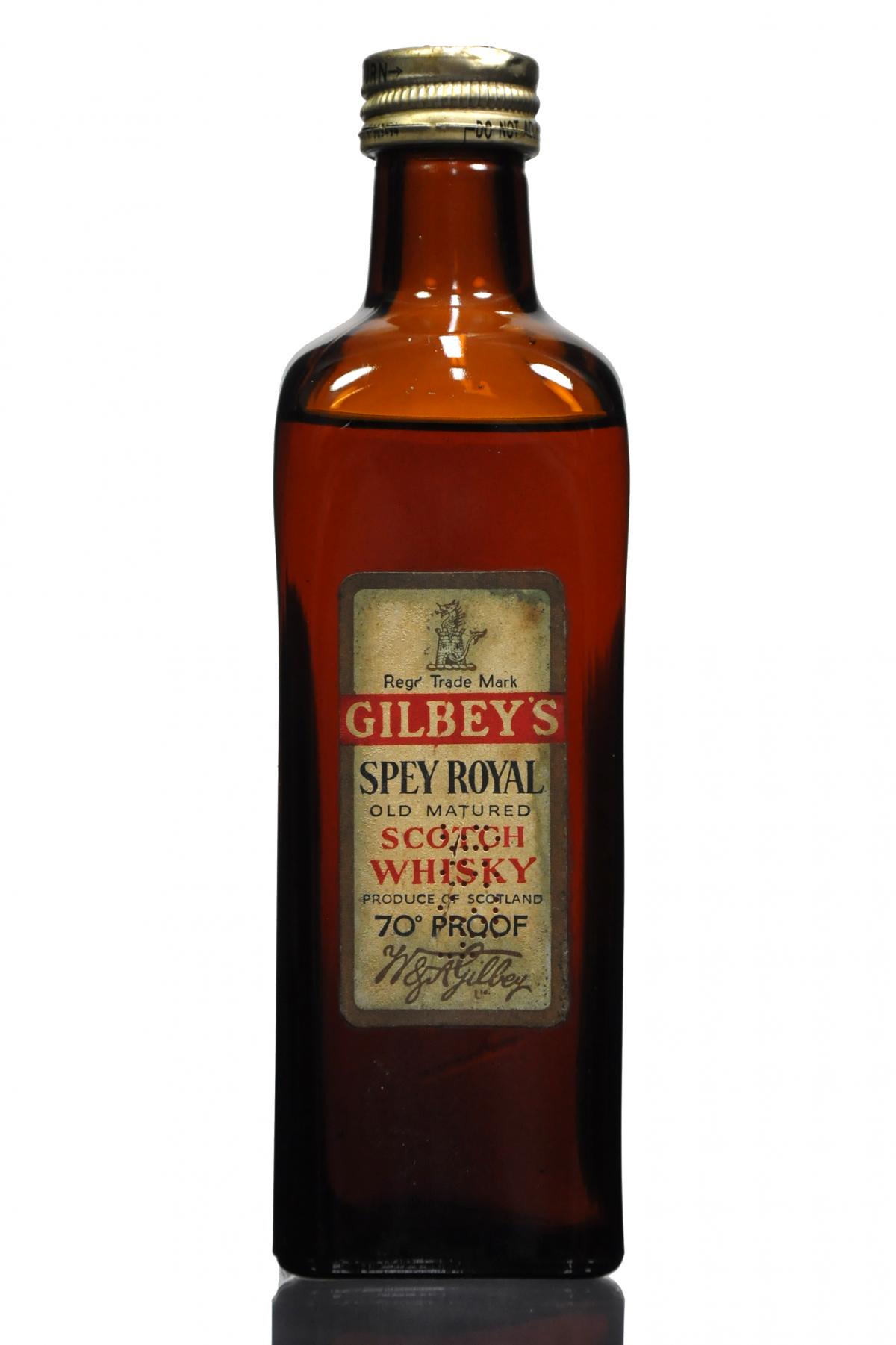 Gilbeys Spey Royal - 1950s