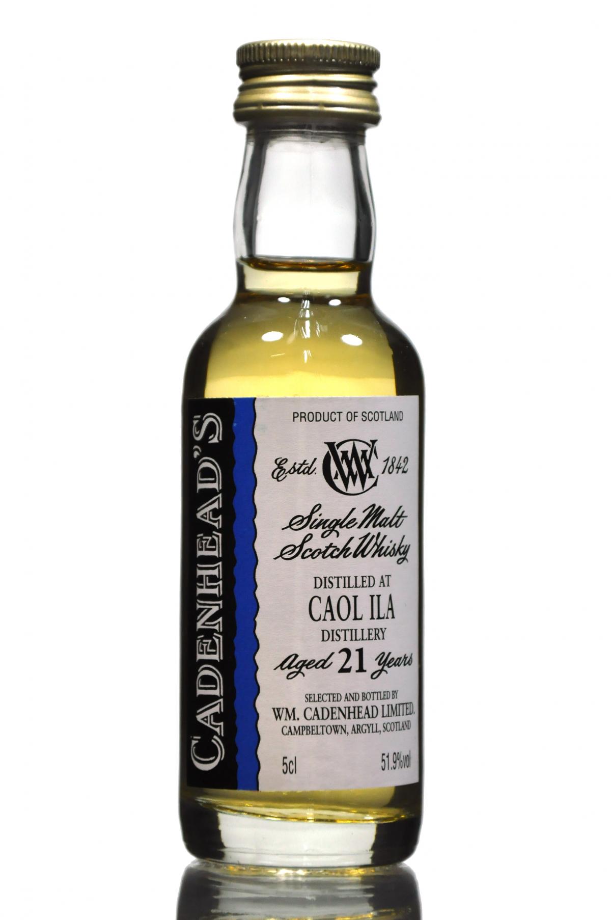 Caol Ila 21 Year Old - Cadenhead Miniature