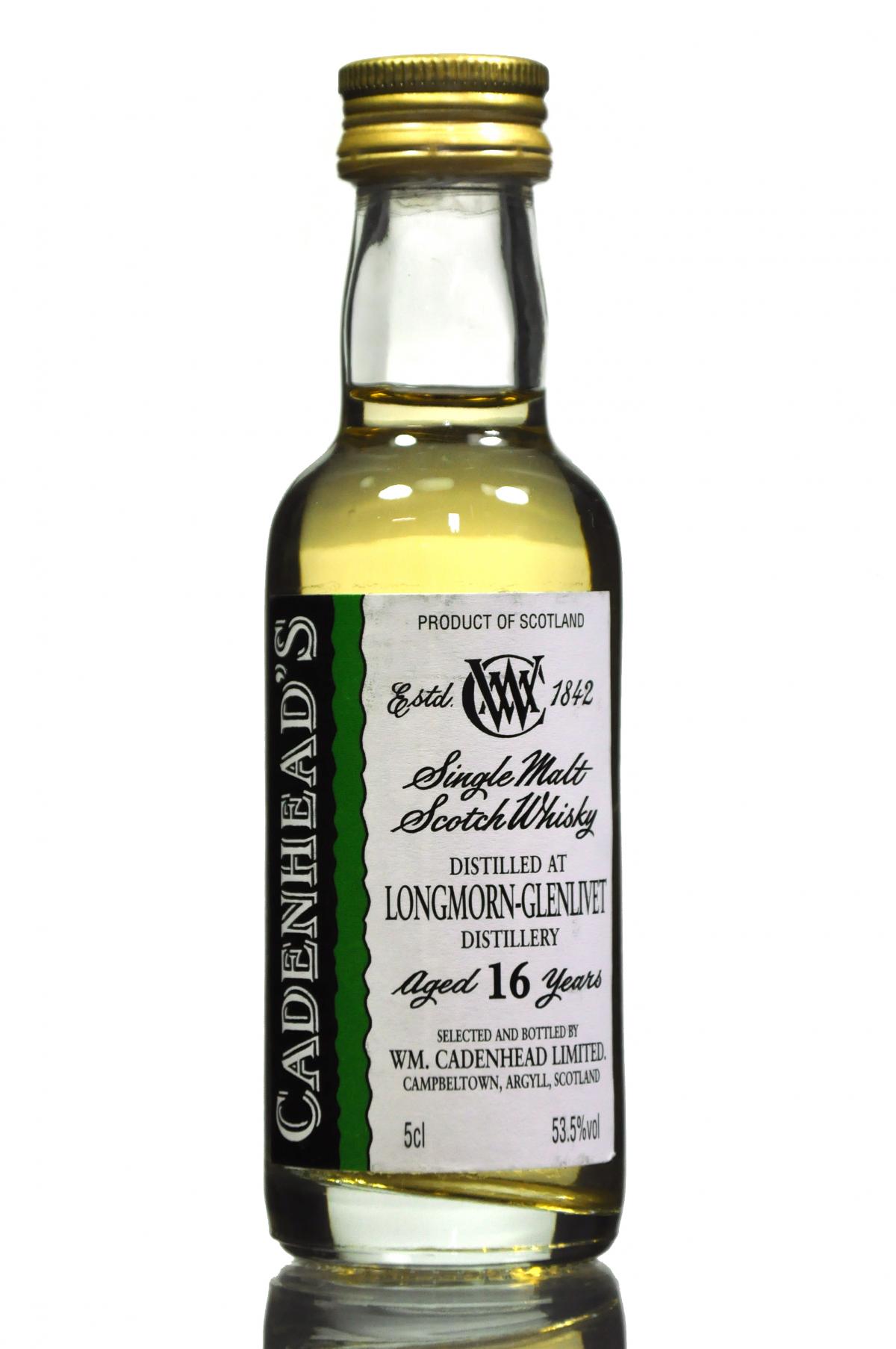 Longmorn-Glenlivet 16 Year Old - Cadenhead Miniature