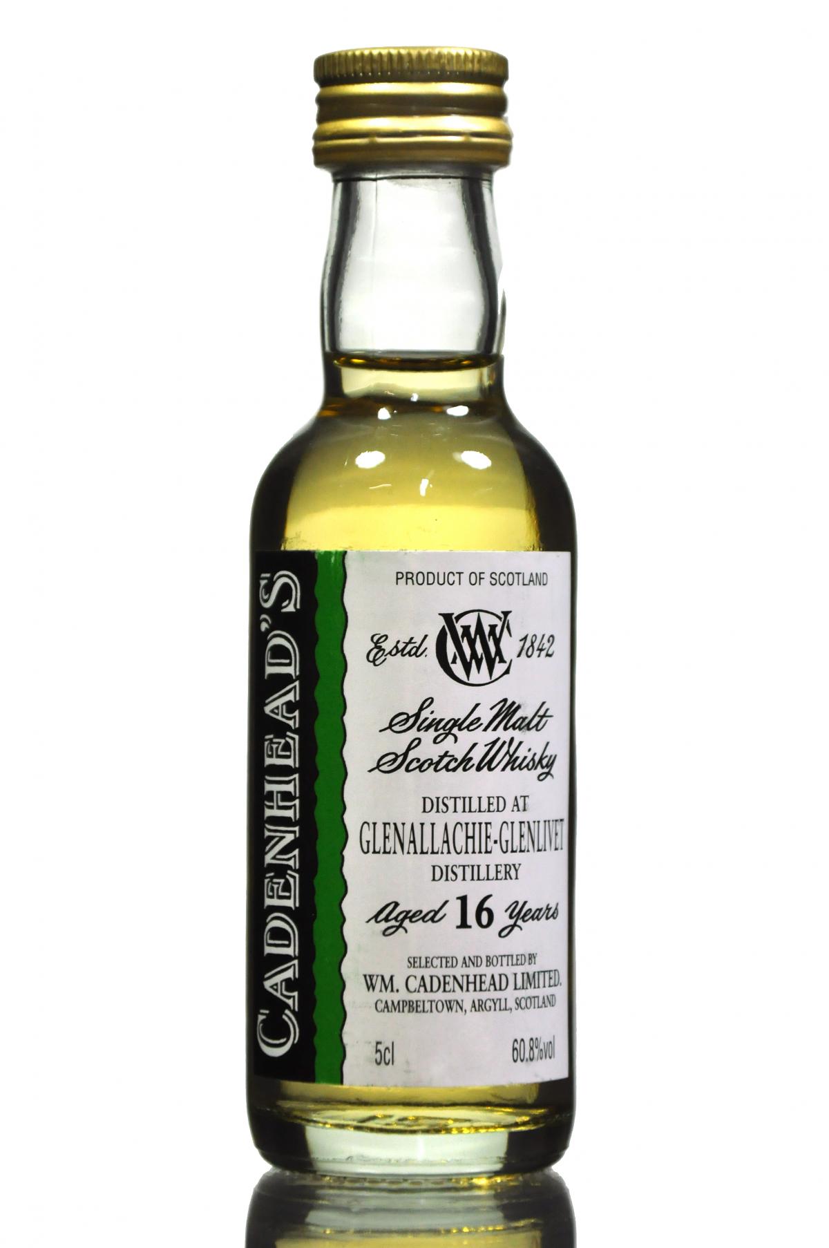 Glenallachie-Glenlivet 16 Year Old - Cadenhead Miniature