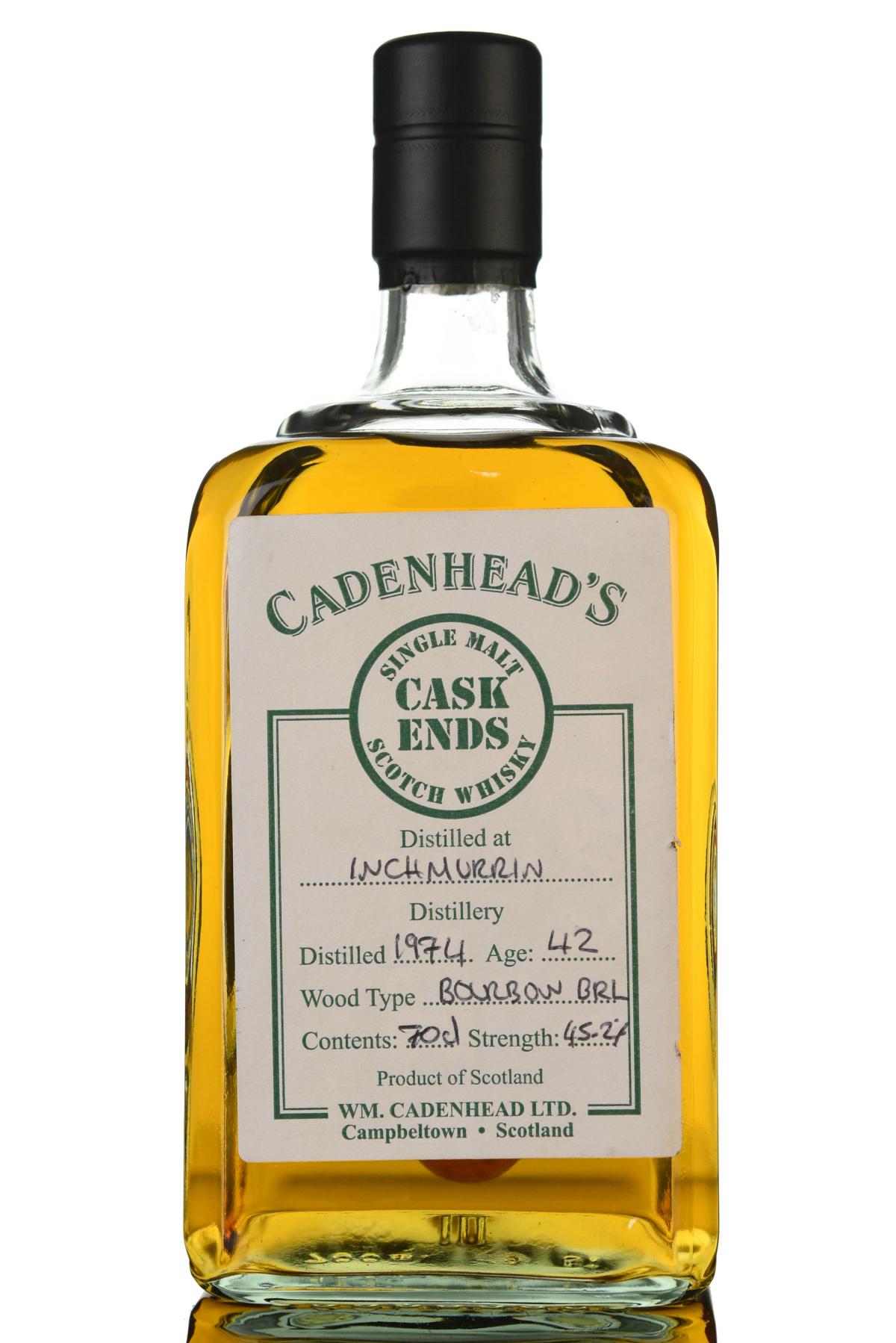 Inchmurrin 1974 42 Cadenhead Cask Ends