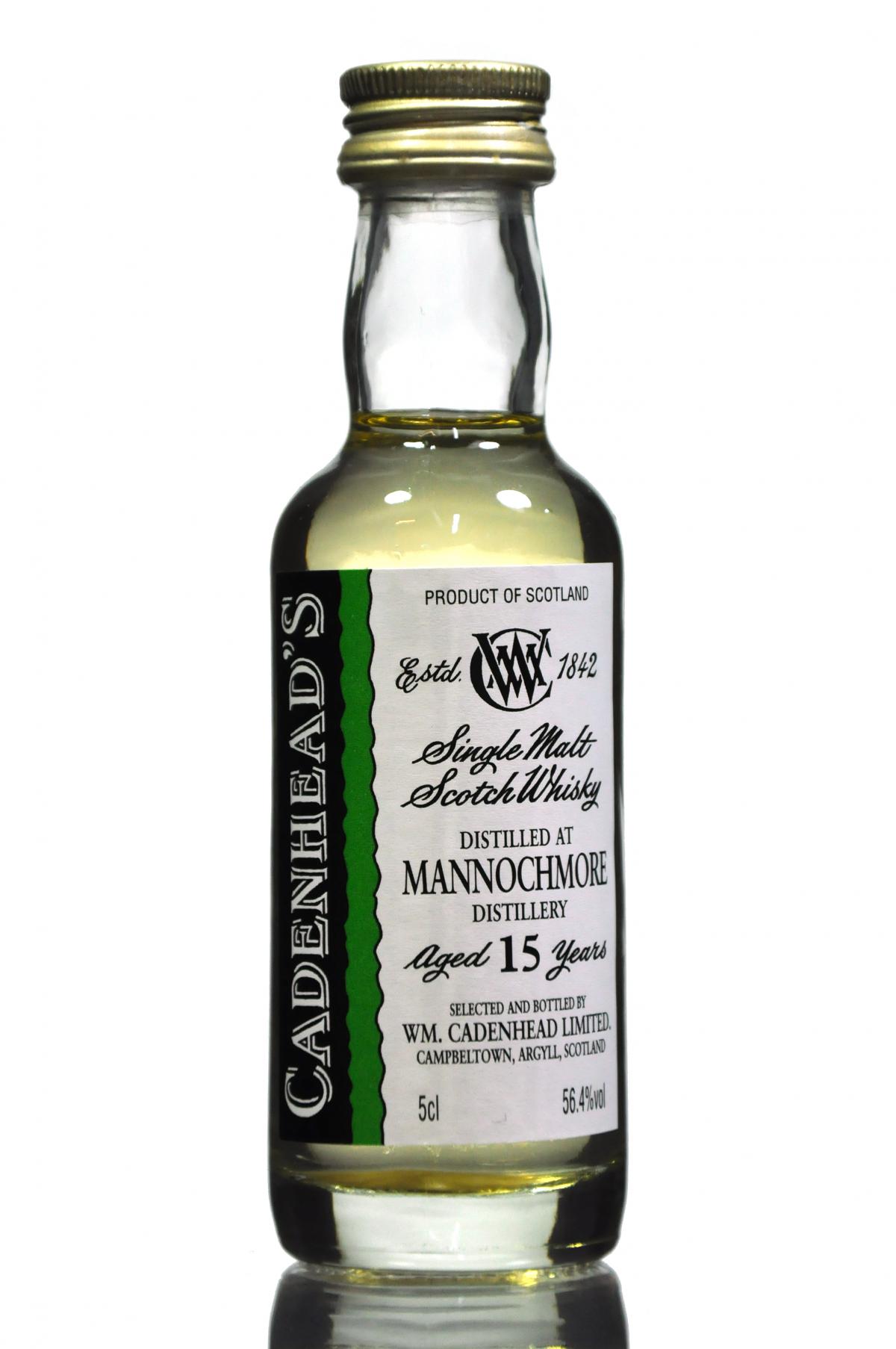 Mannochmore 15 Year Old - Cadenhead Miniature