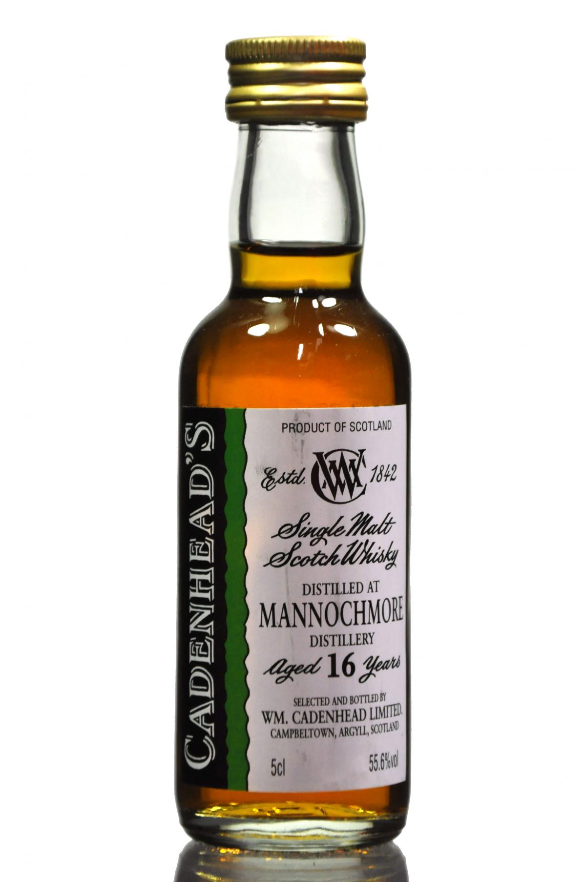 Mannochmore 16 Year Old - Cadenhead Miniature