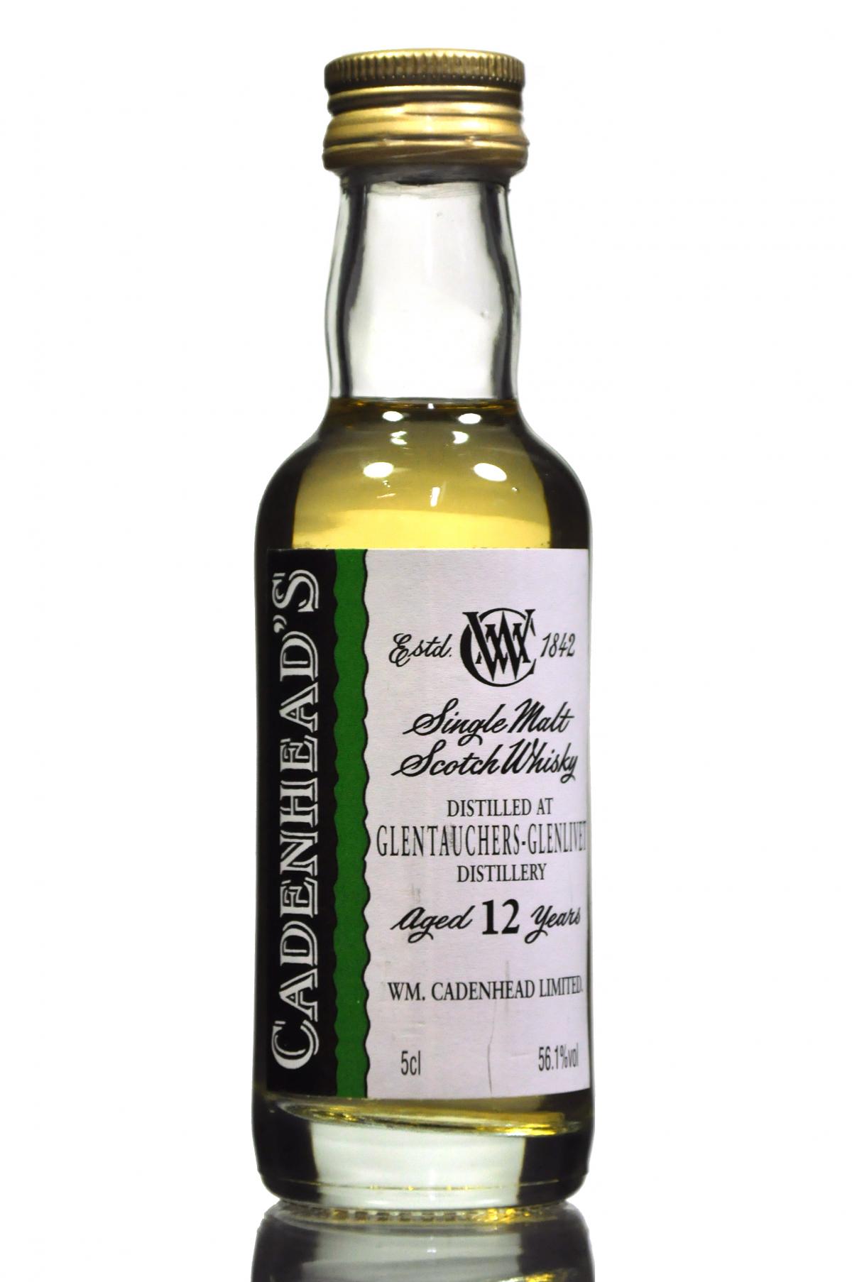 Glentauchers-Glenlivet 12 Year Old - Cadenheads Miniature