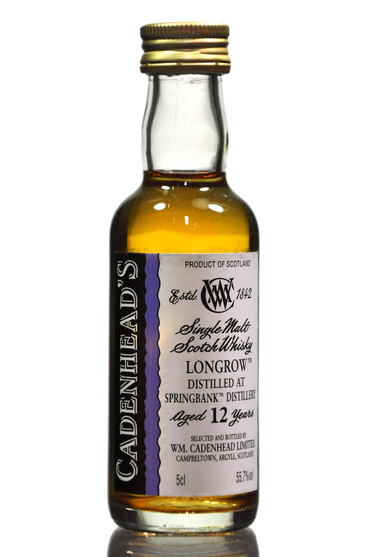 Longrow 12 Year Old - Cadenhead Miniature