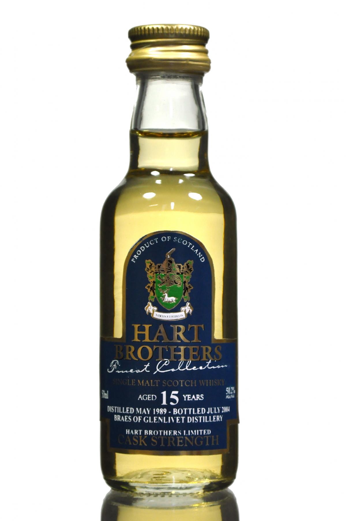 Braes Of Glenlivet 1989-2004 - 15 Year Old - Hart Brothers Miniature