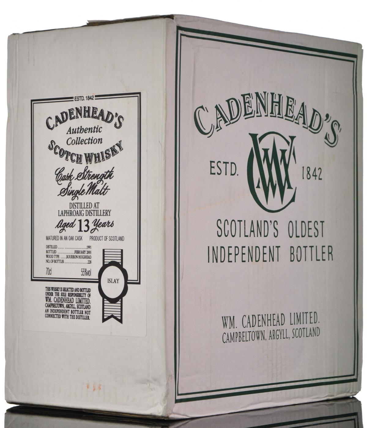 Sealed Case Laphroaig 1991 - 2005 13 Cadenheads Authentic Collection