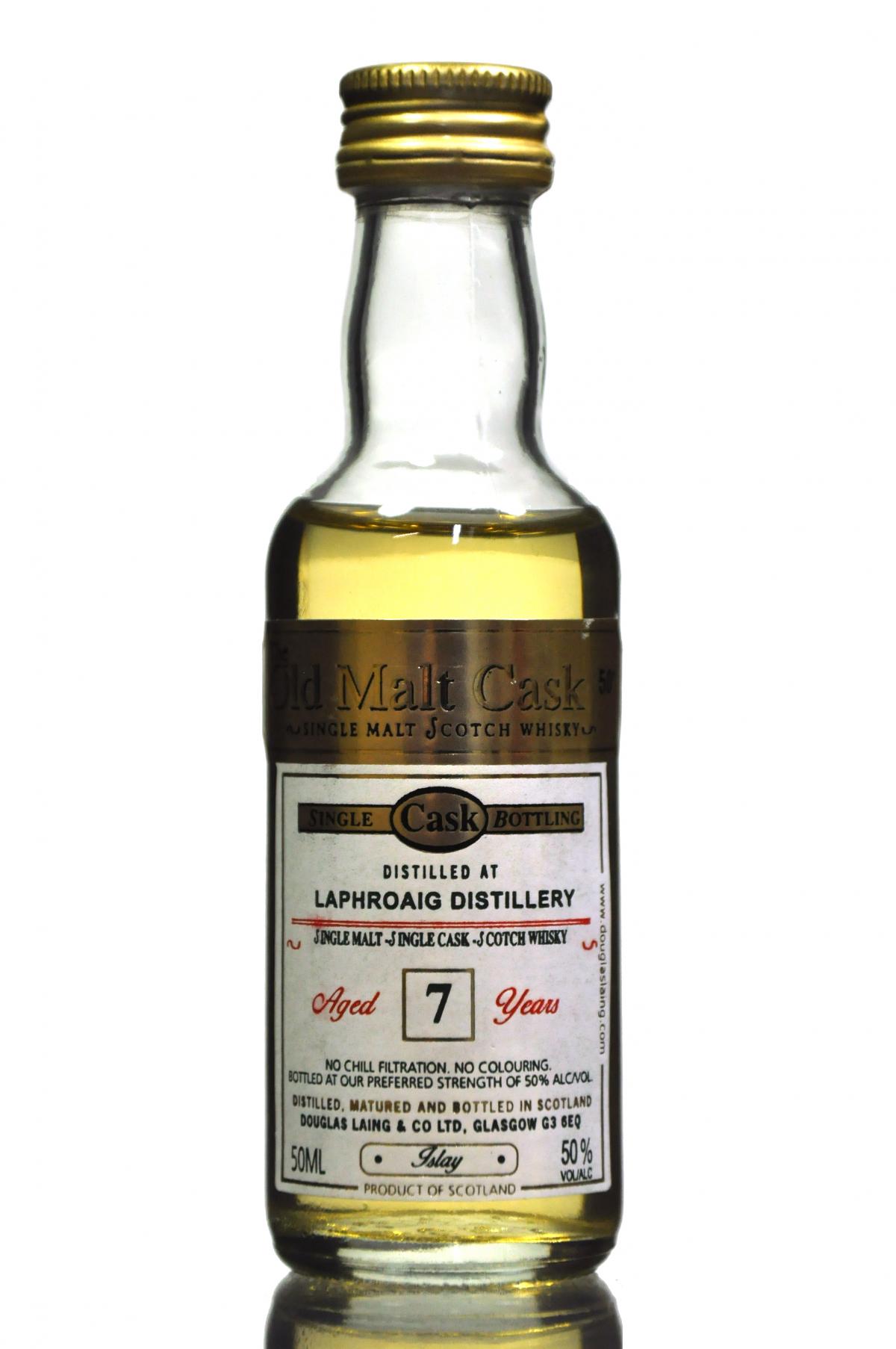 Laphroaig 7 Year Old - Douglas Laing Old Malt Cask Miniature