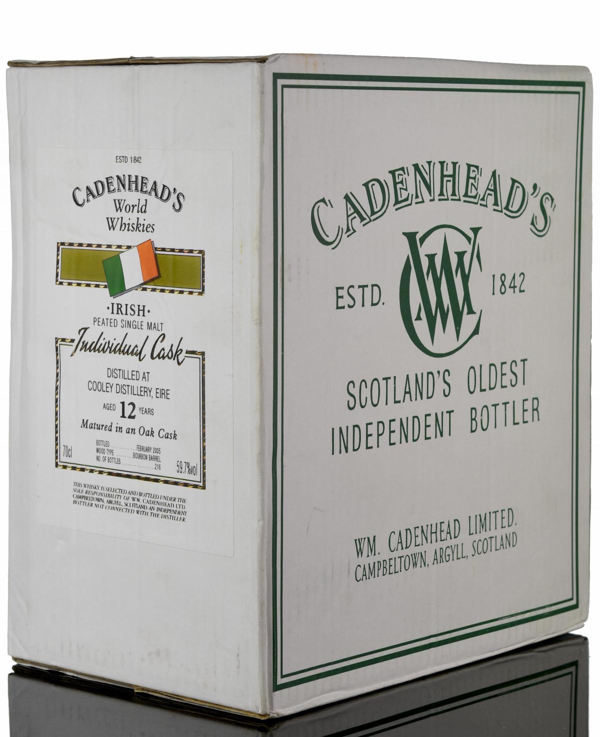 Sealed Case Cooley 12 Year Old - Irish Whiskey - Cadenheads World Whiskies