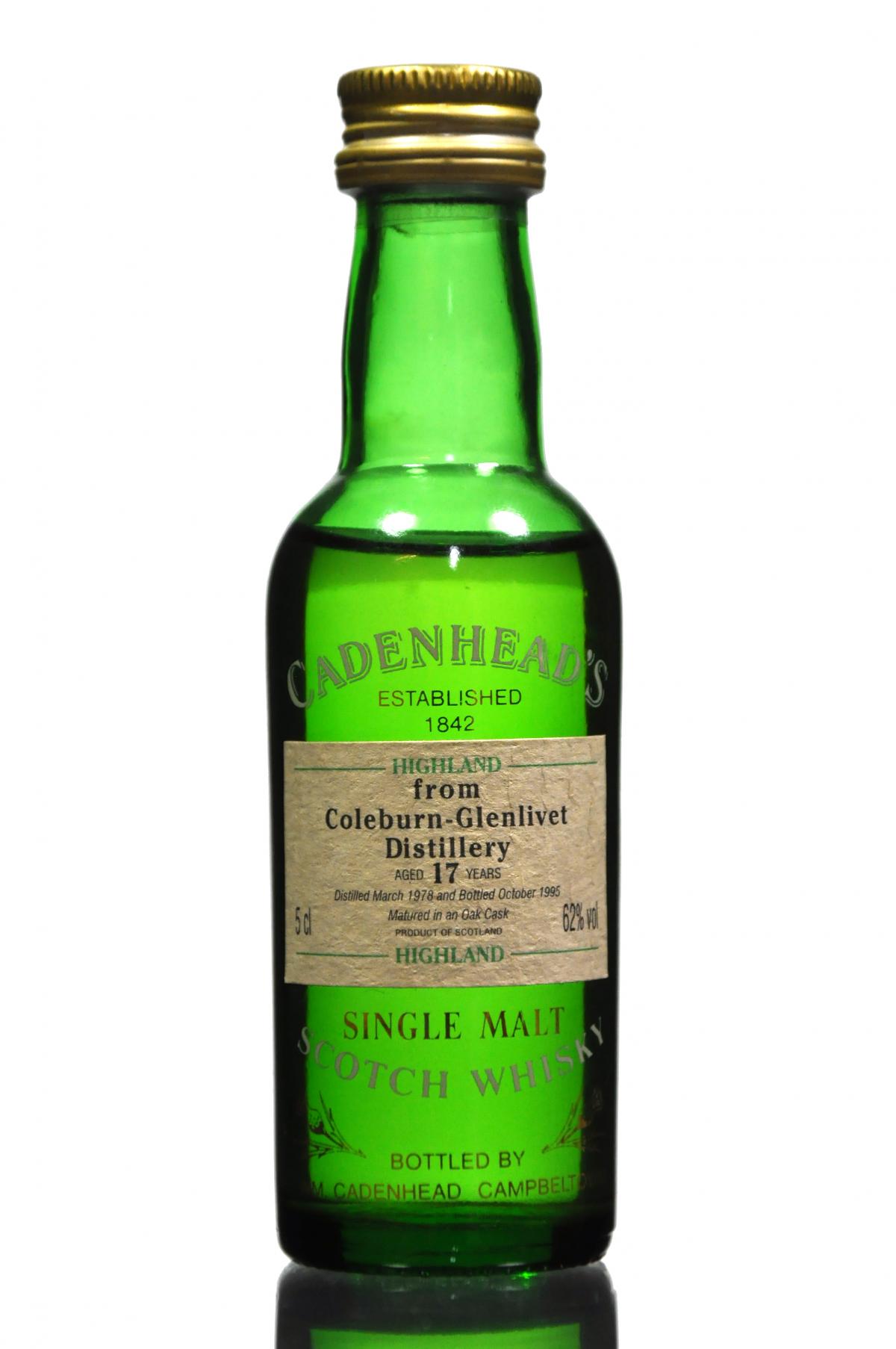 Coleburn-Glenlivet 1978-1995 - 17 Year Old - Cadenhead Miniature
