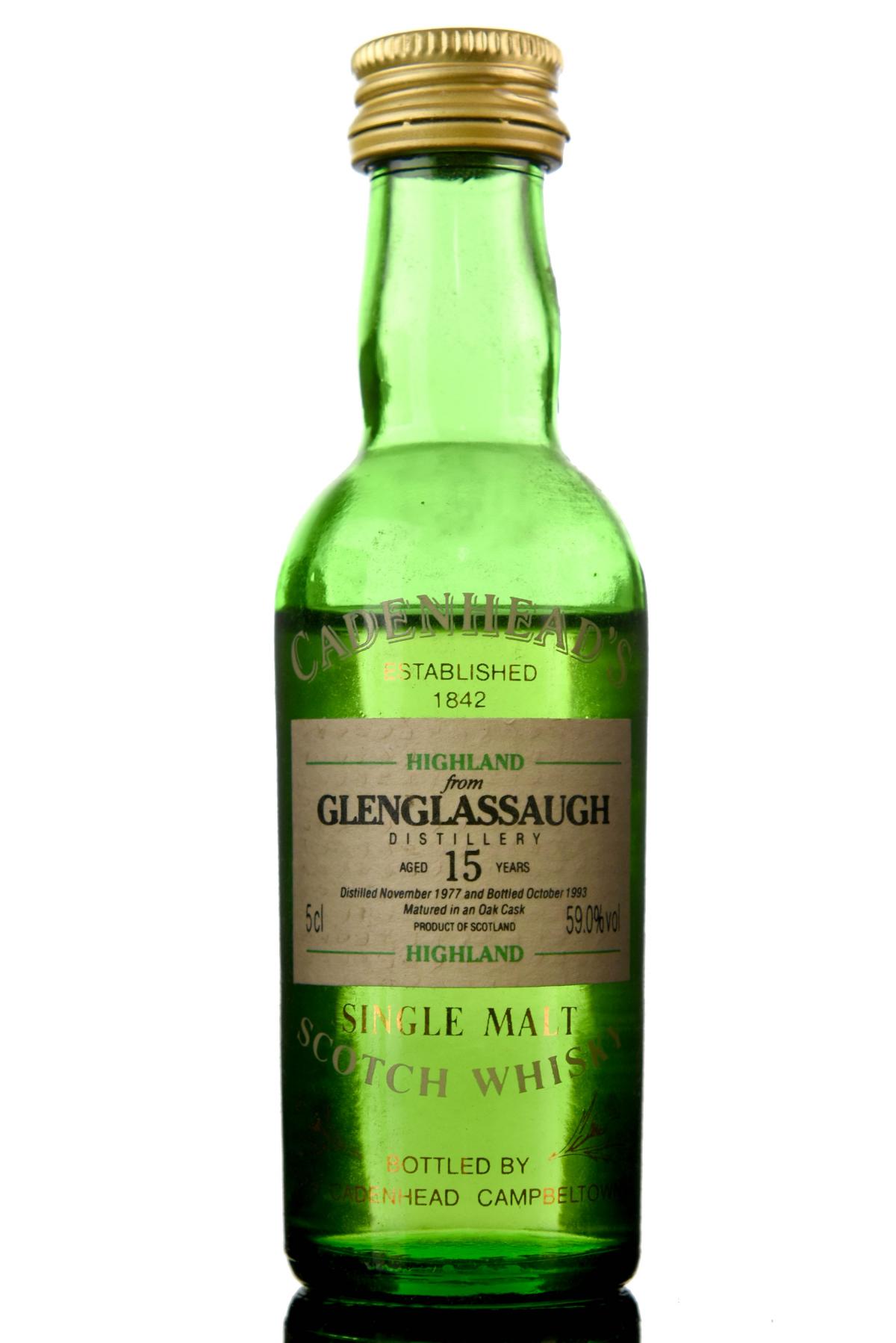 Glenglassaugh 1977-1993 - 15 Year Old - Cadenhead Miniature